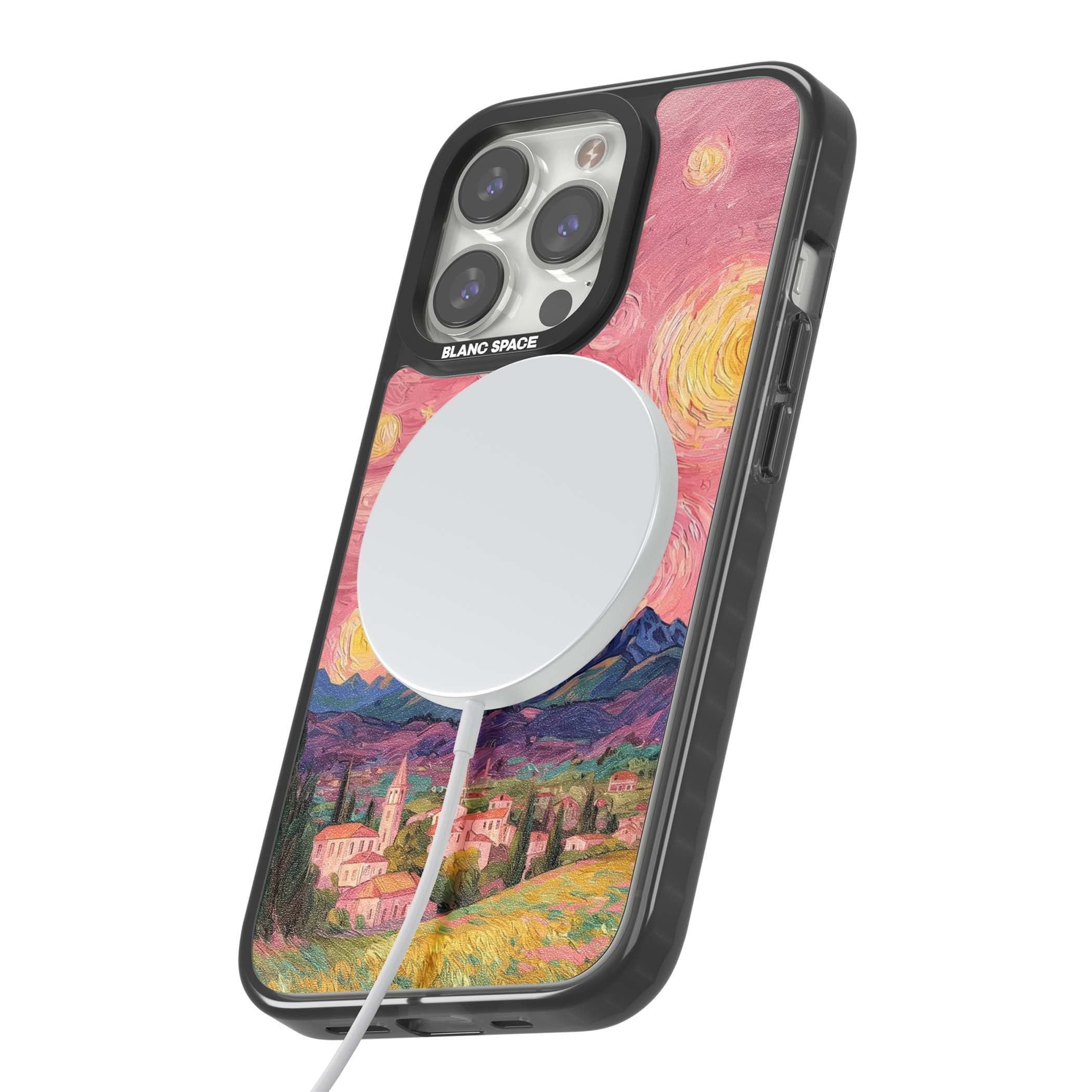The Starry Sunset for her iPhone case | Black Impact Magsafe case for iPhone 13 Pro, iPhone 14 Pro, iPhone 15 Pro