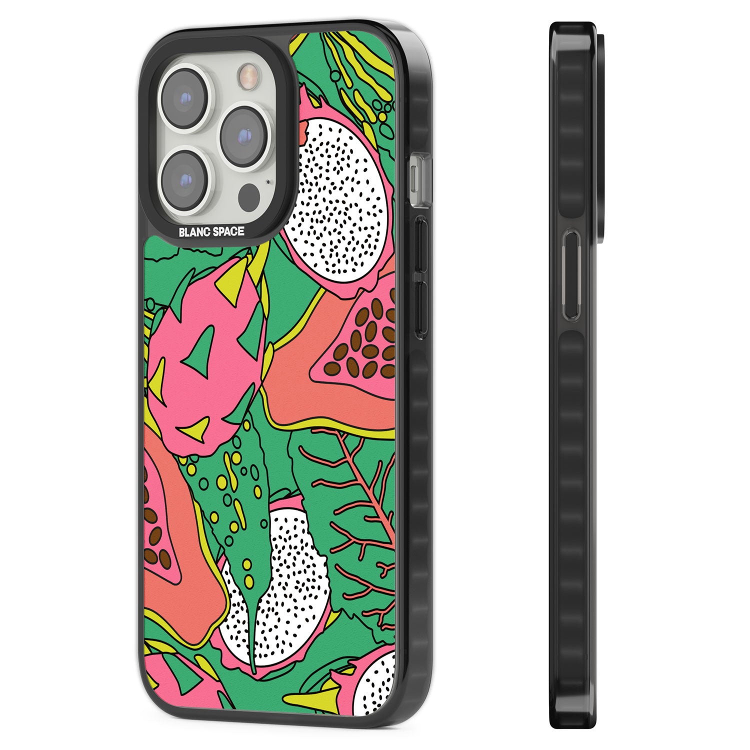 Psychedelic Salad Black Impact Phone Case for iPhone 13 Pro, iPhone 14 Pro, iPhone 15 Pro
