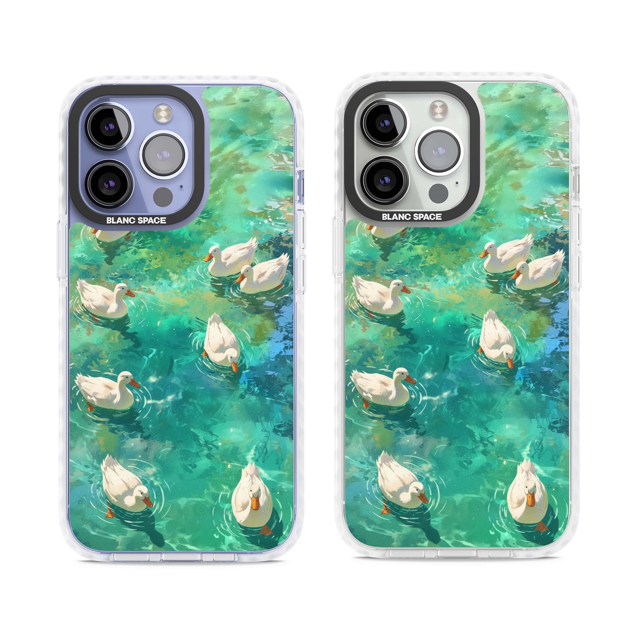 Ducks In The Pond for her iPhone case | Clear Impact case for iPhone 13 Pro, iPhone 14 Pro, iPhone 15 Pro