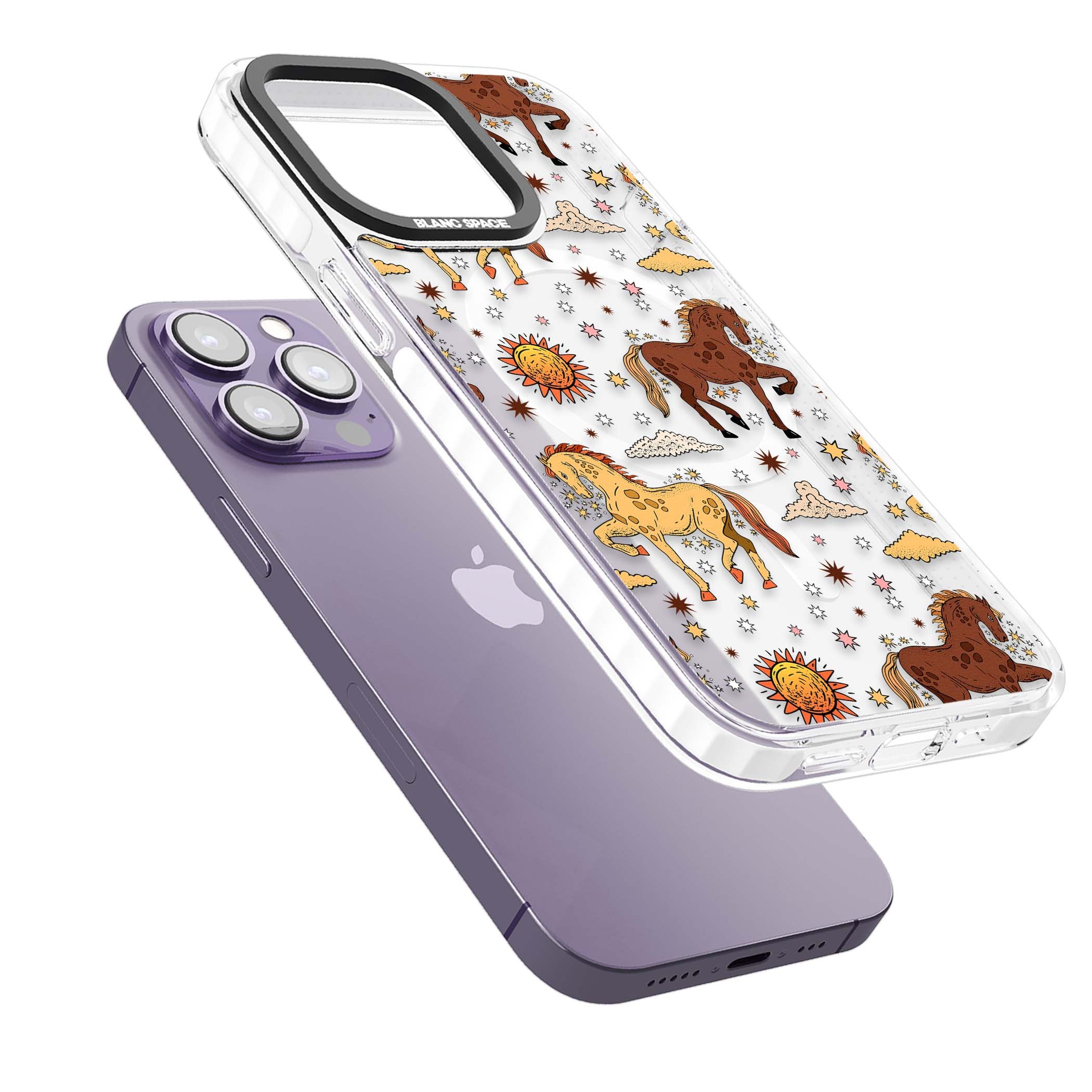 Elevate Your Phone'S Style With This Boho Celestial Sun & Eye Phone Case, Featuring A Mystical Blend Of Suns, All-Seeing Eyes, Butterflies, Stars, And