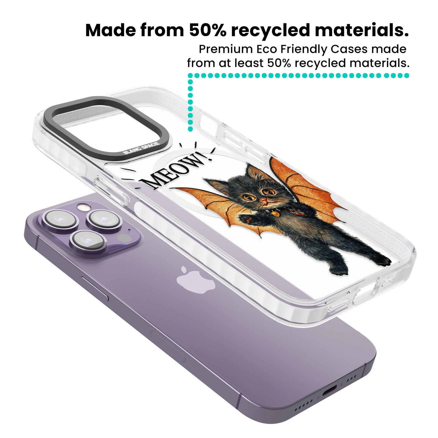 MEOW! Magsafe Impact Phone Case for iPhone 13 Pro, iPhone 14 Pro, iPhone 15 Pro