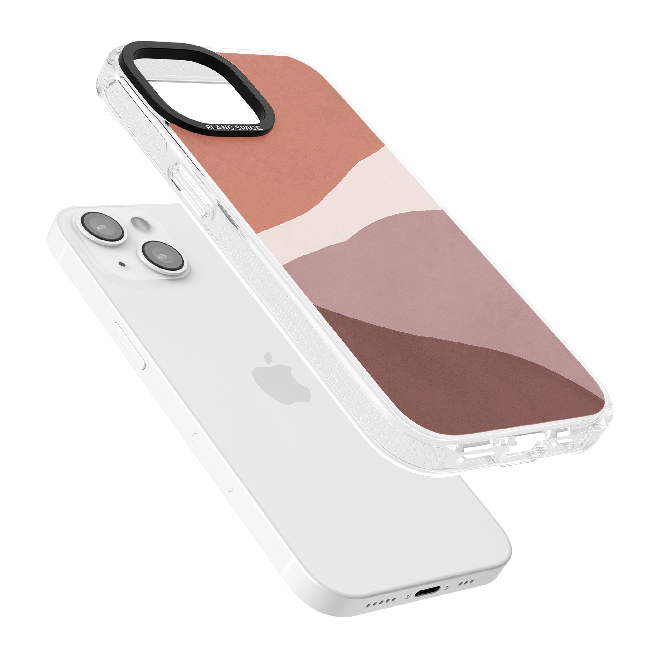 Lush Abstract Watercolour Design #2 iPhone 15 / 14 / 13 Clear Case Impact Air - Blanc Space