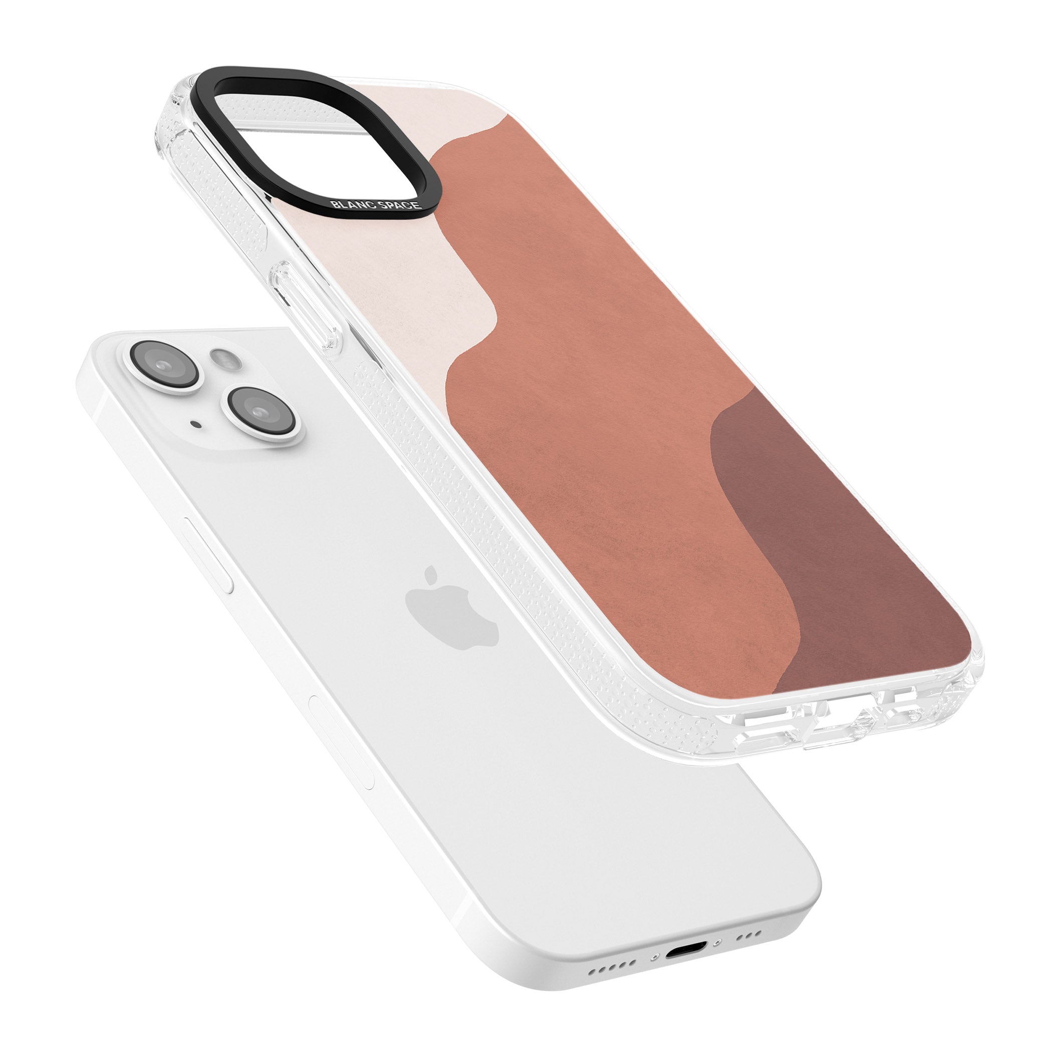 Lush Abstract Watercolour Design #3 iPhone 15 / 14 / 13 Clear Case Impact Air - Blanc Space