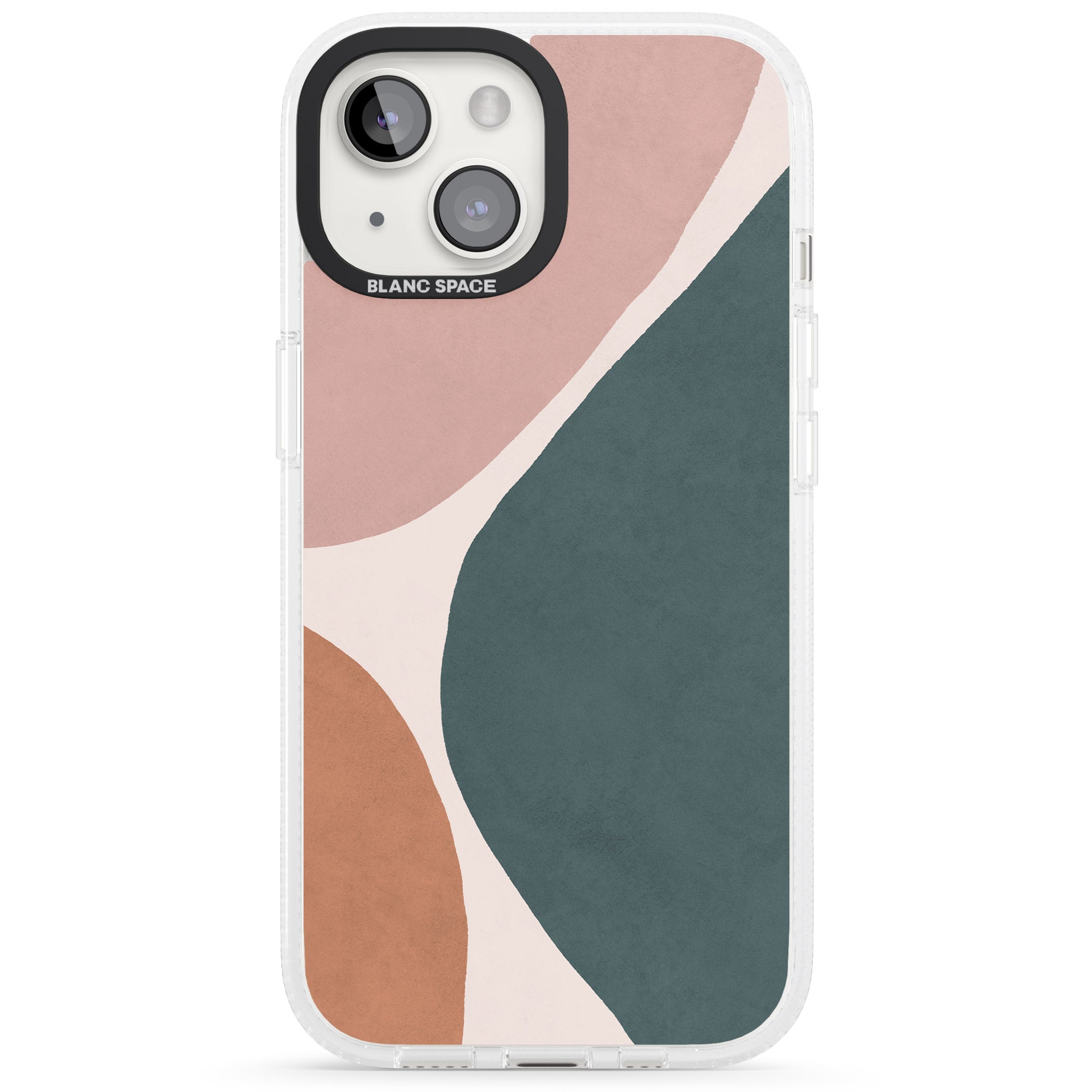 Lush Abstract Watercolour Design #8 iPhone 15 / 14 / 13 Clear Case Impact Air - Blanc Space