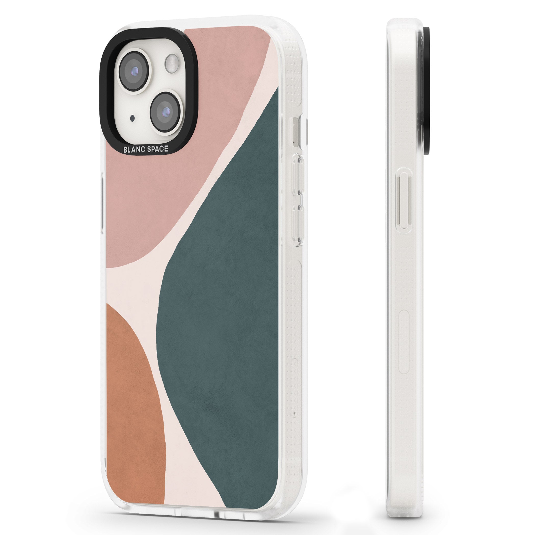 Lush Abstract Watercolour Design #8 iPhone 15 / 14 / 13 Clear Case Impact Air - Blanc Space