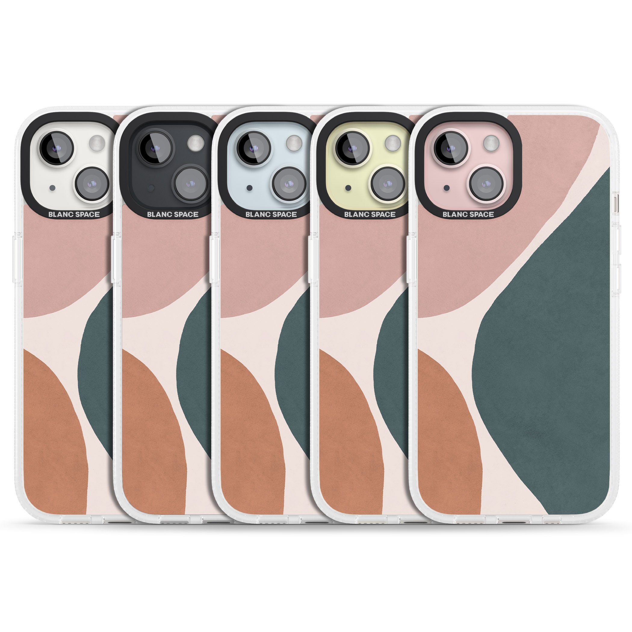 Lush Abstract Watercolour Design #8 iPhone 15 / 14 / 13 Clear Case Impact Air - Blanc Space