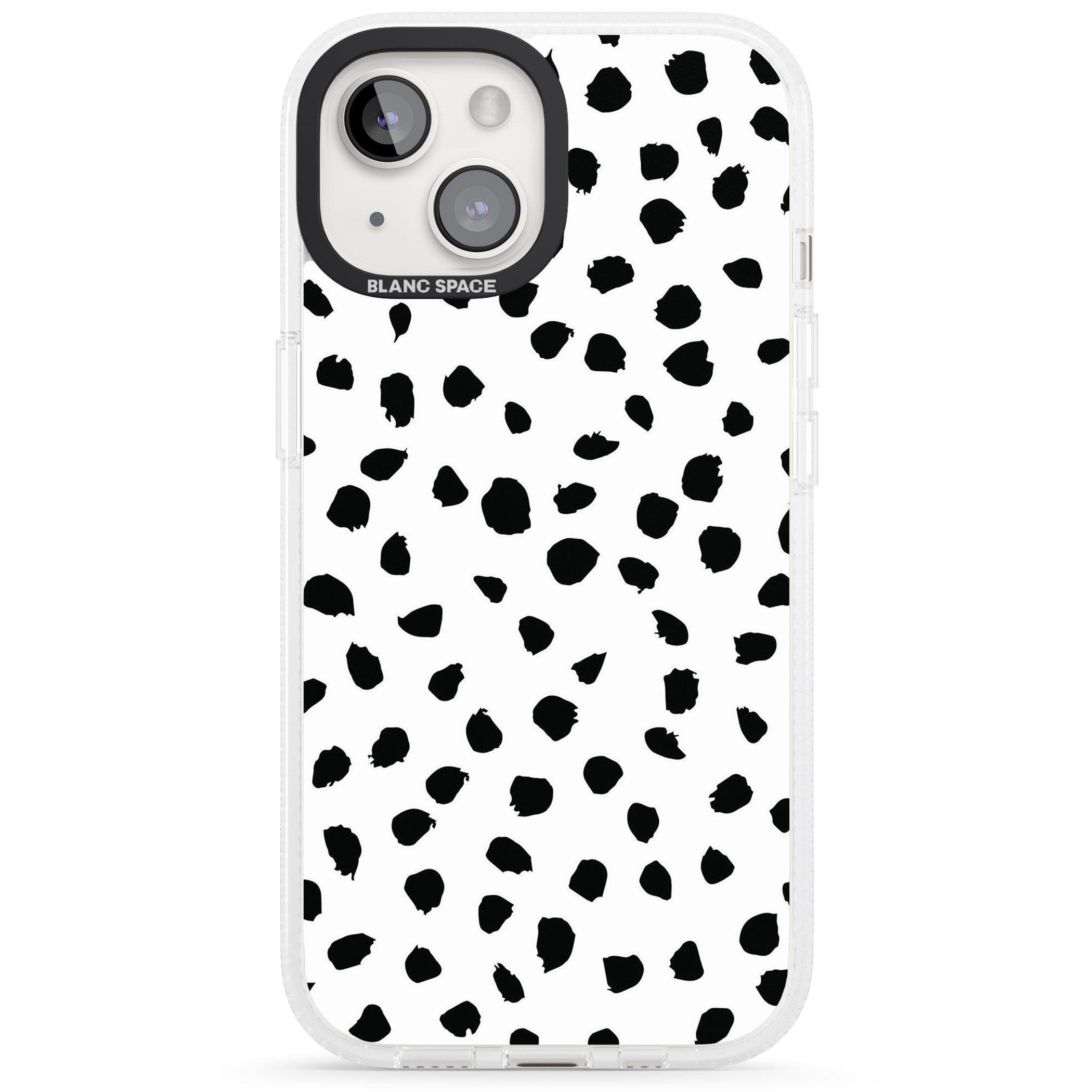 Dalmatian Print iPhone 15 / 14 / 13 Clear Case Impact Air - Blanc Space