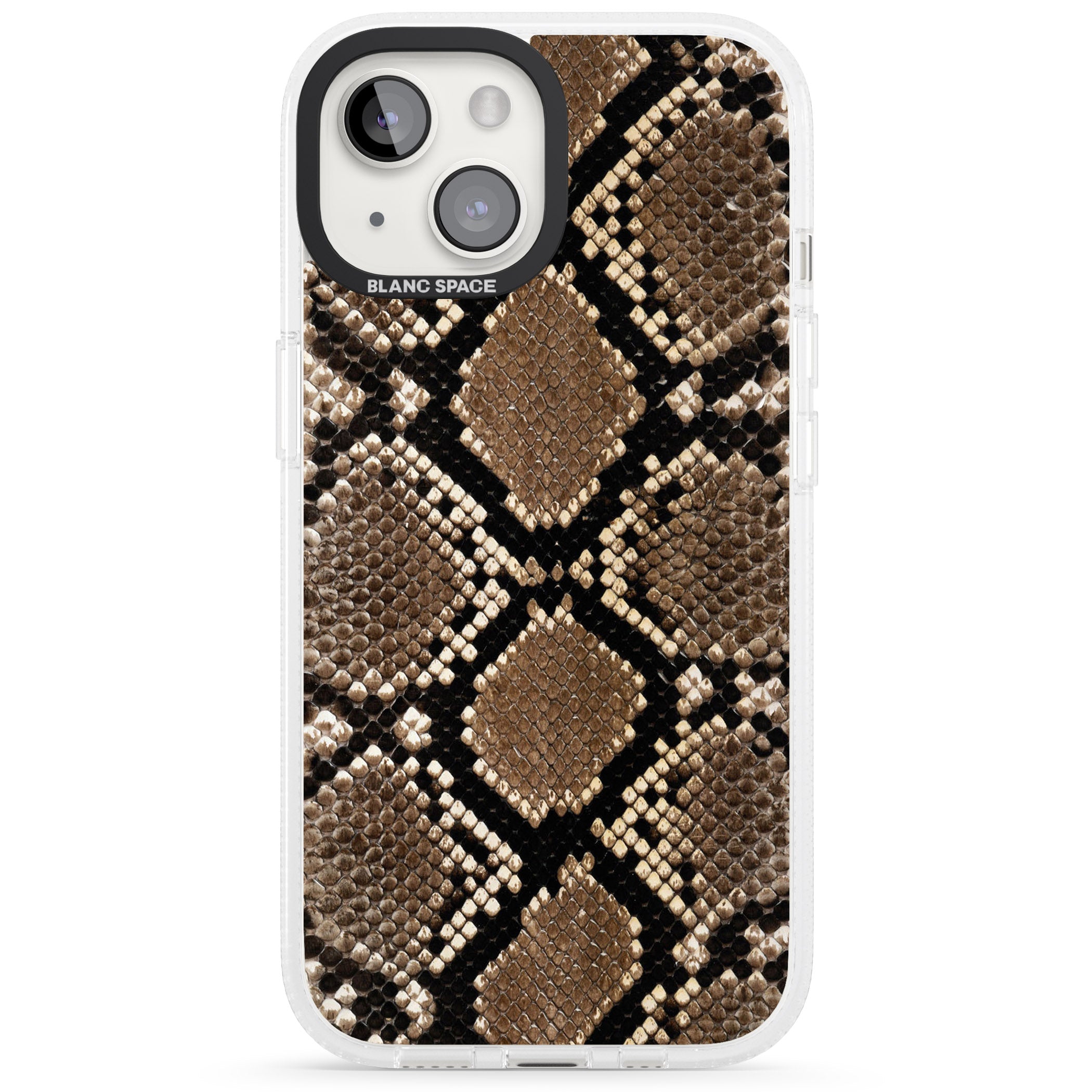 Snakeskin iPhone 15 / 14 / 13 Clear Case Impact Air - Blanc Space