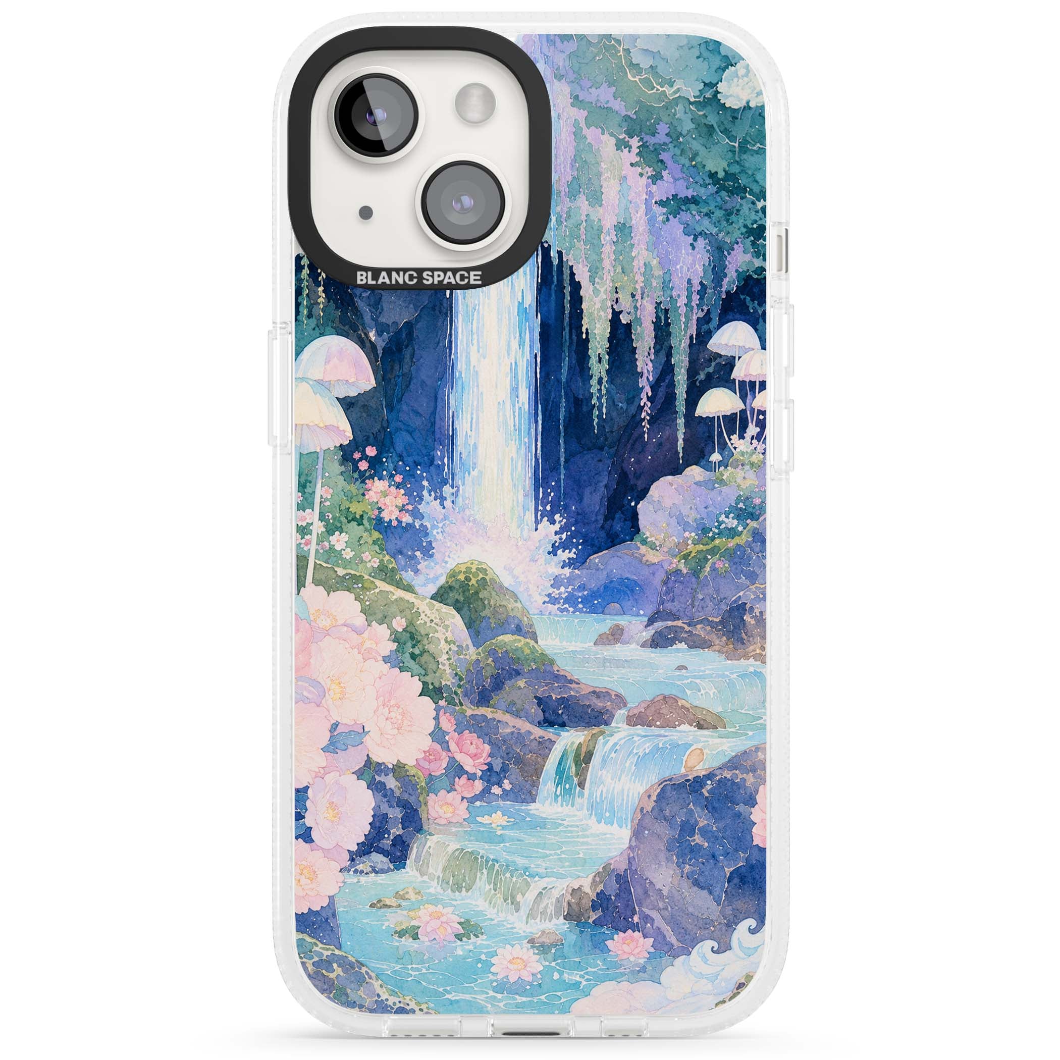 Mystic Waterfall art iPhone case | Clear Case Impact Air case for iPhone 15, iPhone 15 Plus
