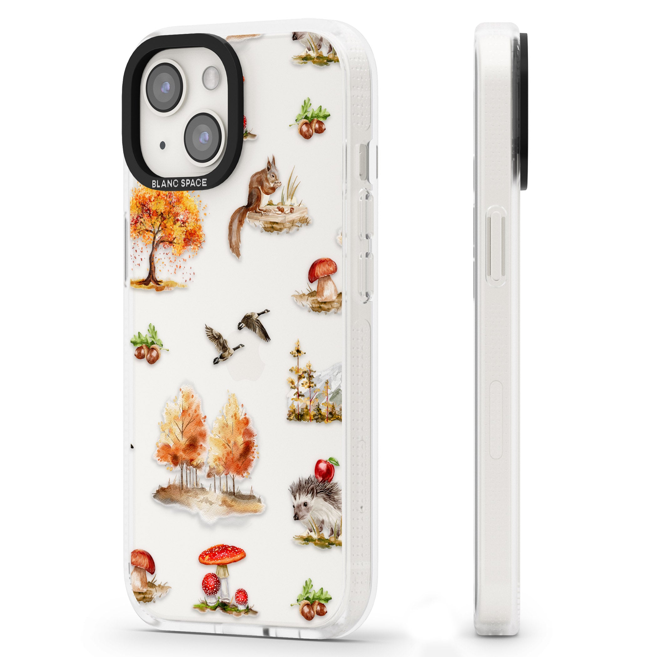 Fall Forest Friends iPhone 15 / 14 / 13 Clear Case Impact Air - Blanc Space