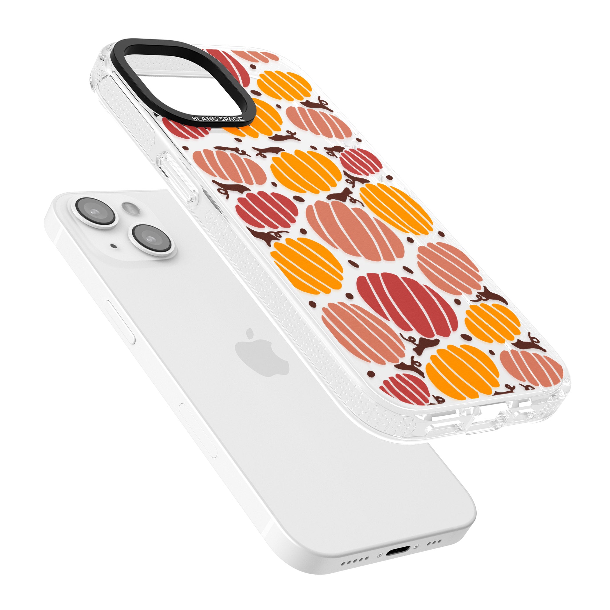 Autumn Pumpkin Patch iPhone 15 / 14 / 13 Clear Case Impact Air - Blanc Space