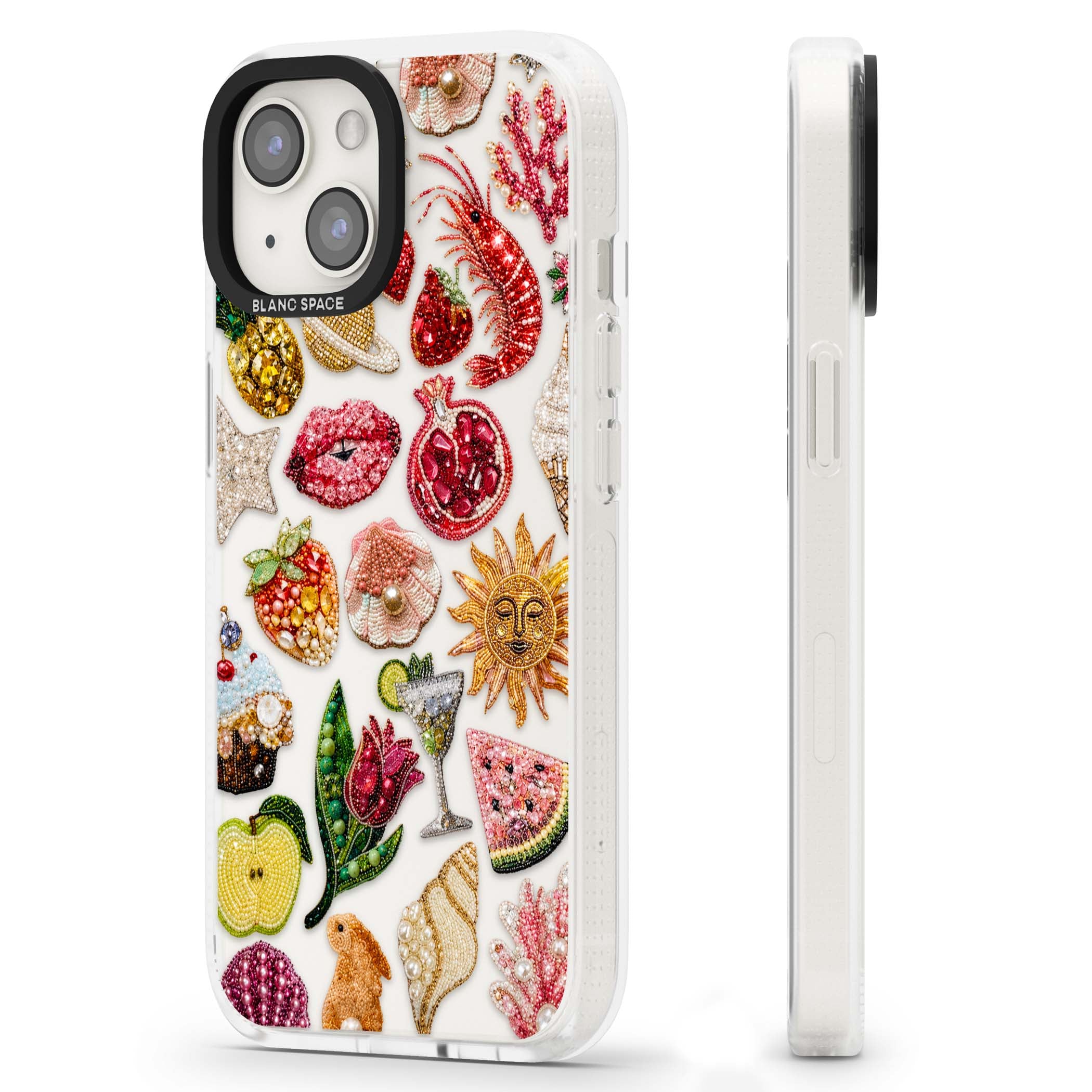 Beaded Riviera coquette iPhone case | Clear Case Impact Air case for iPhone 15, iPhone 15 Plus