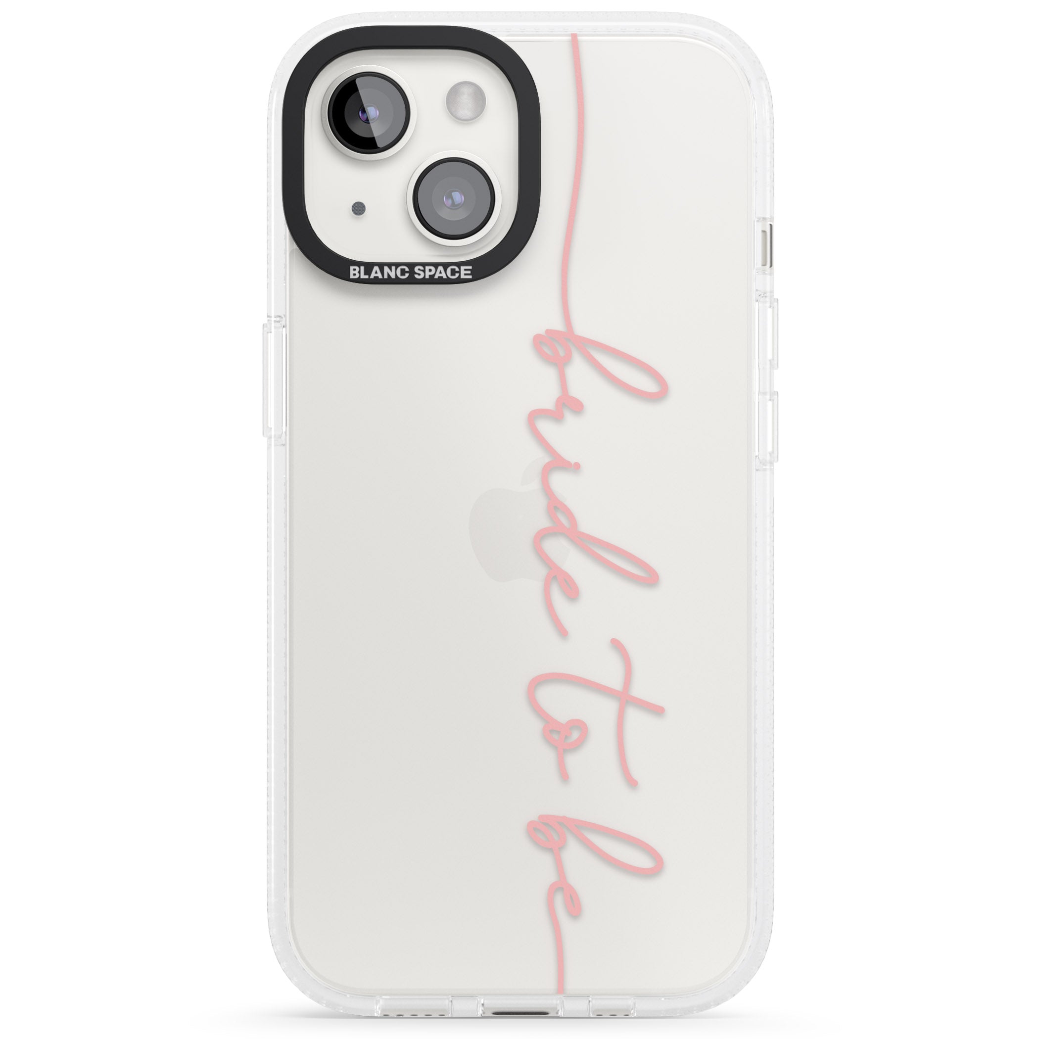 Bride to Be - Transparent Wedding Design iPhone 15 / 14 / 13 Clear Case Impact Air - Blanc Space