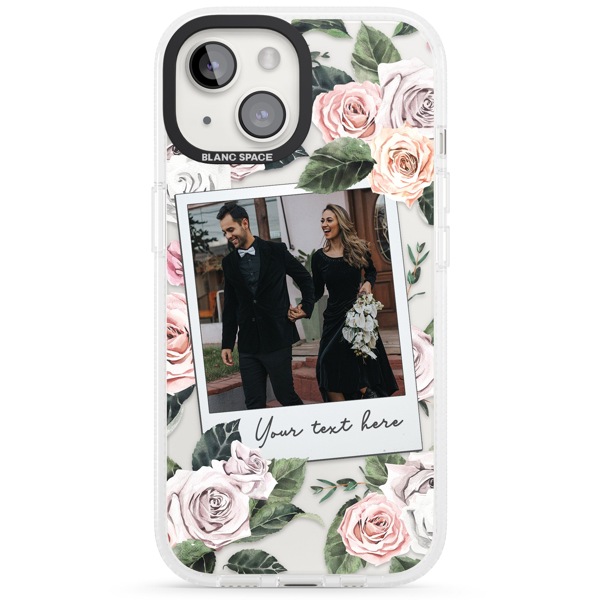 Personalised Floral Instant Camera Photo