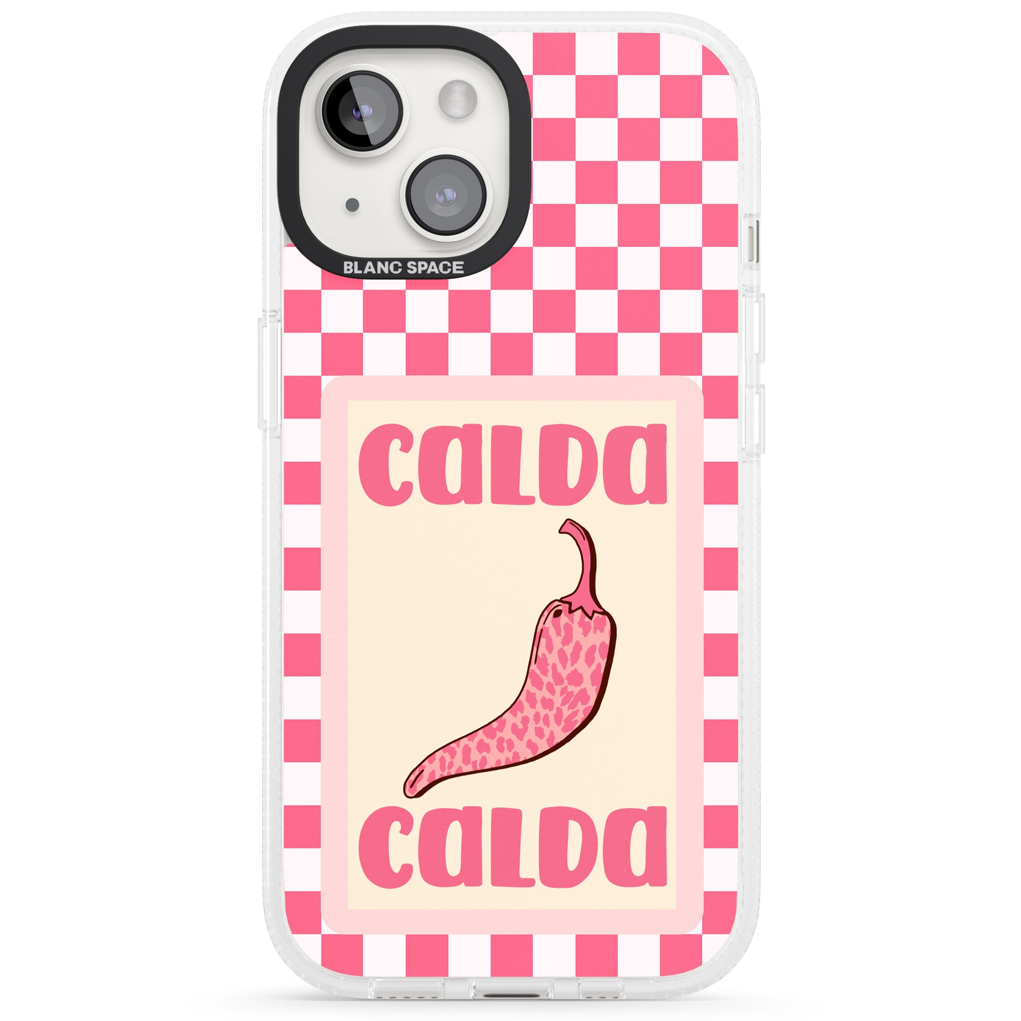 Calda iPhone 15 / 14 / 13 Clear Case Impact Air - Blanc Space