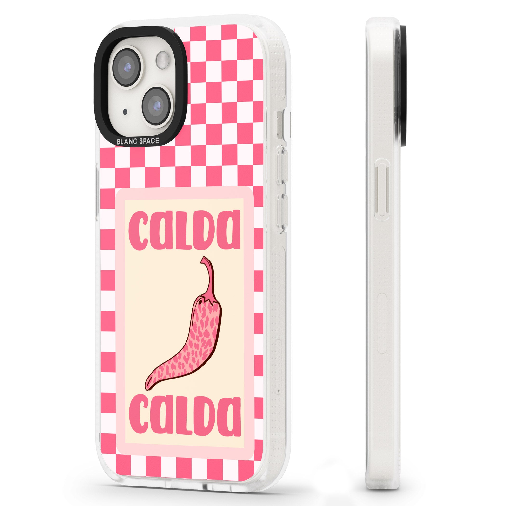 Calda iPhone 15 / 14 / 13 Clear Case Impact Air - Blanc Space