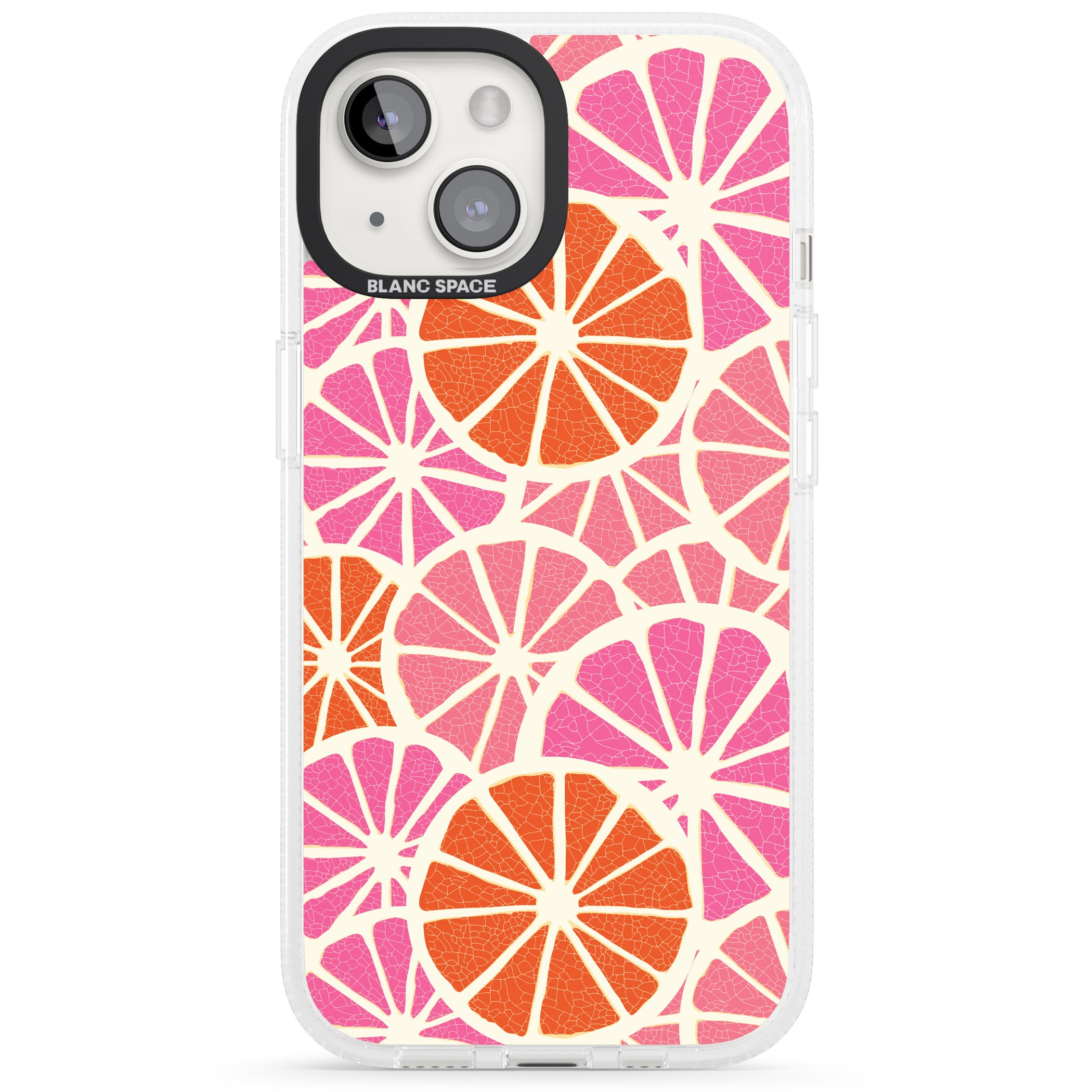 Citrus Slices iPhone 15 / 14 / 13 Clear Case Impact Air - Blanc Space