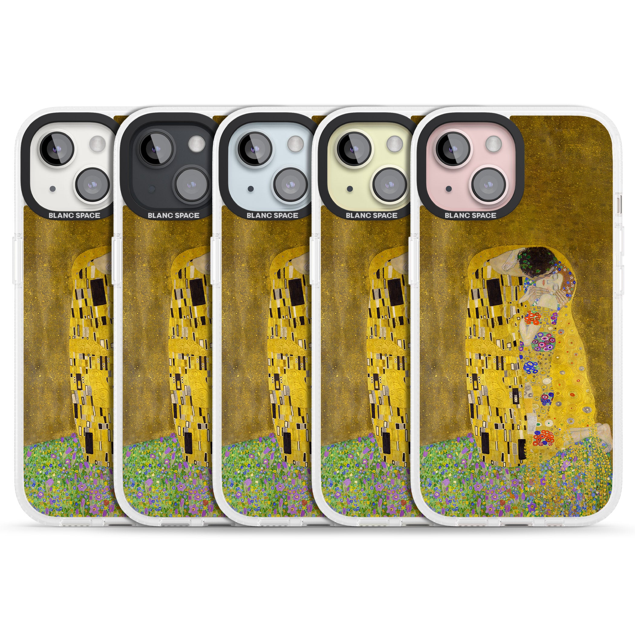 The Kiss iPhone 15 / 14 / 13 Clear Case Impact Air - Blanc Space