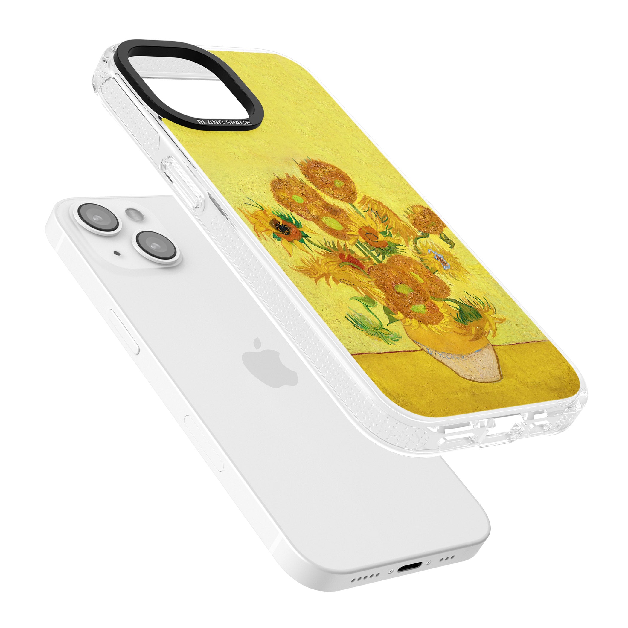 Sunflowers iPhone 15 / 14 / 13 Clear Case Impact Air - Blanc Space