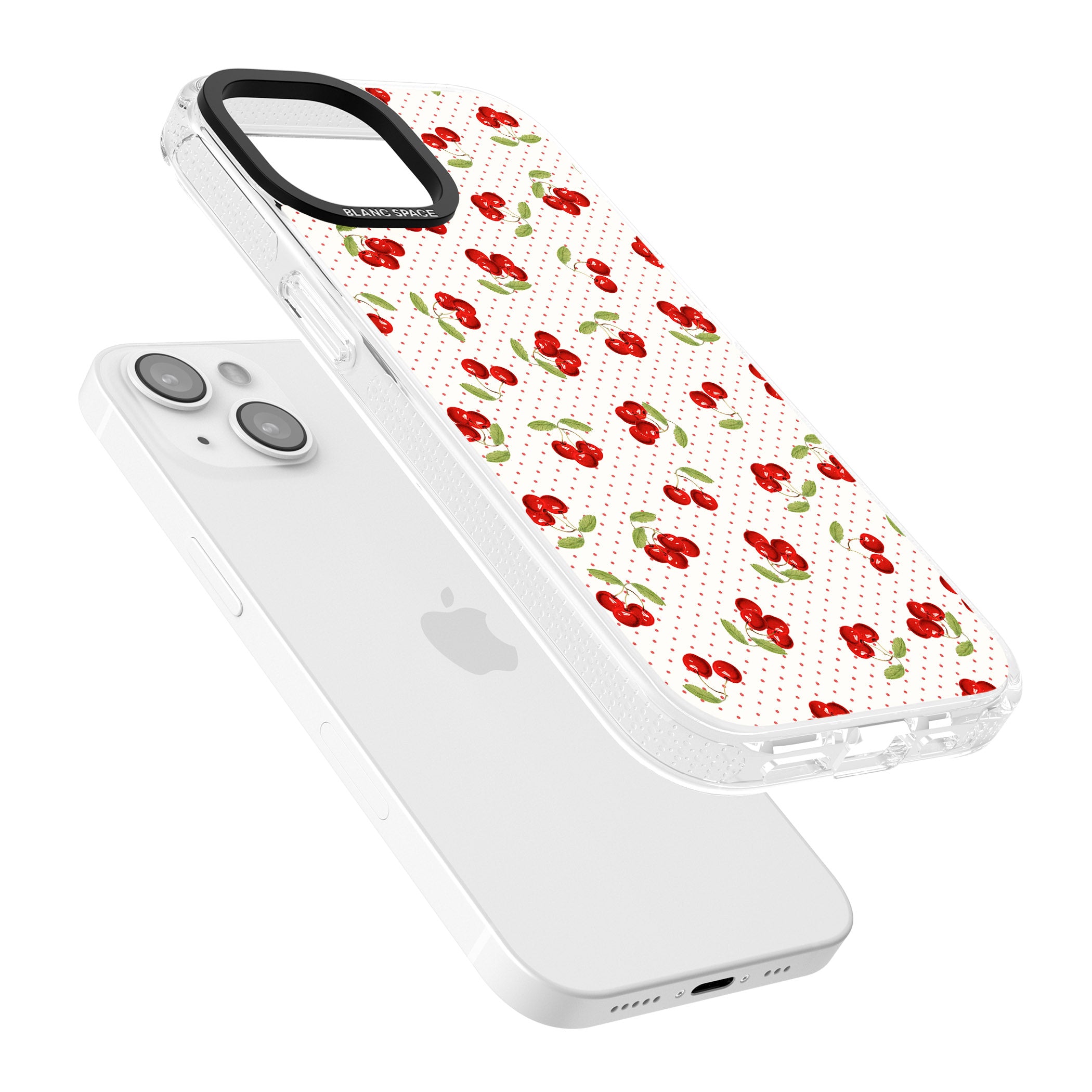 Cherry Picking iPhone 15 / 14 / 13 Clear Case Impact Air - Blanc Space