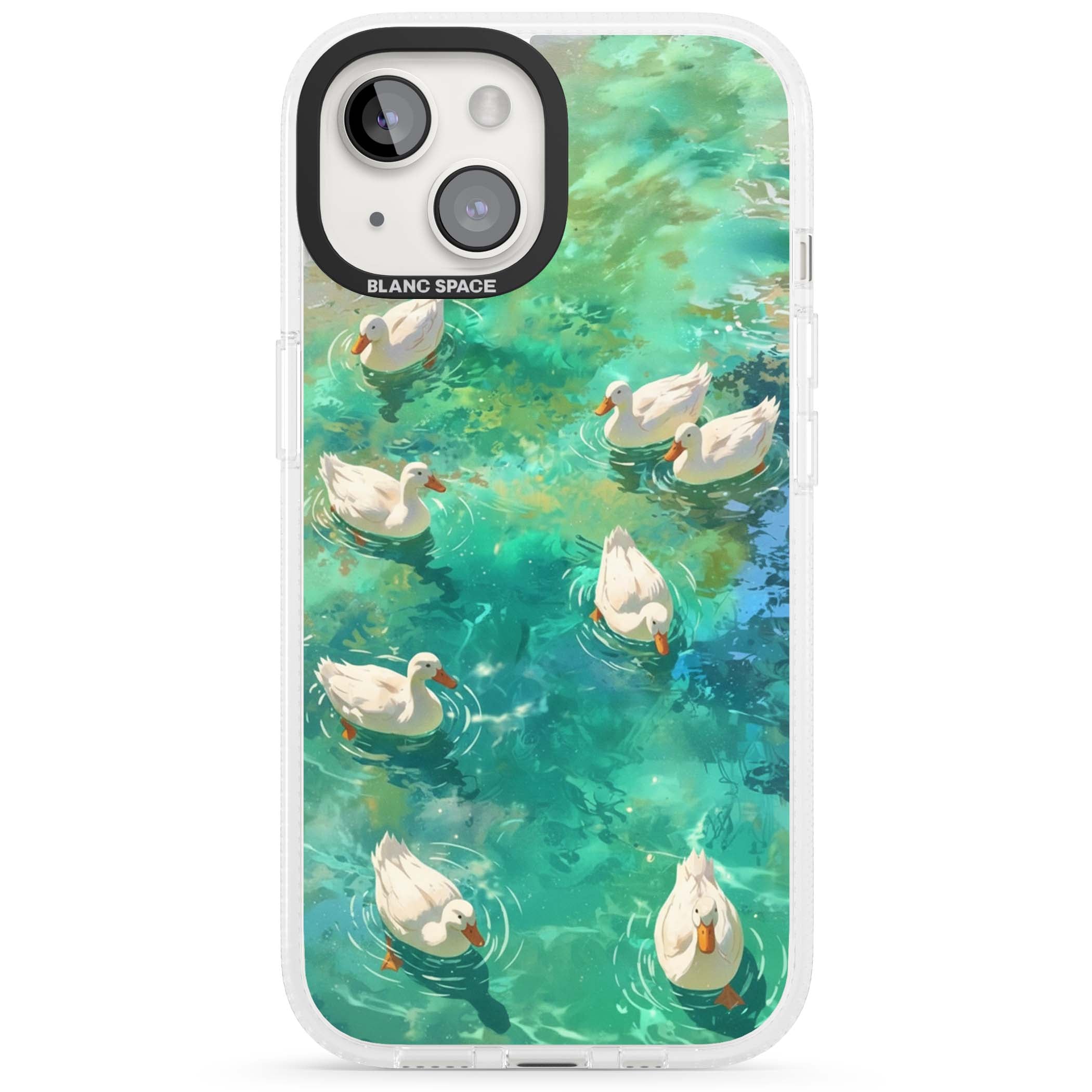 Ducks In The Pond for her iPhone case | Clear Case Impact Air case for iPhone 15, iPhone 15 Plus
