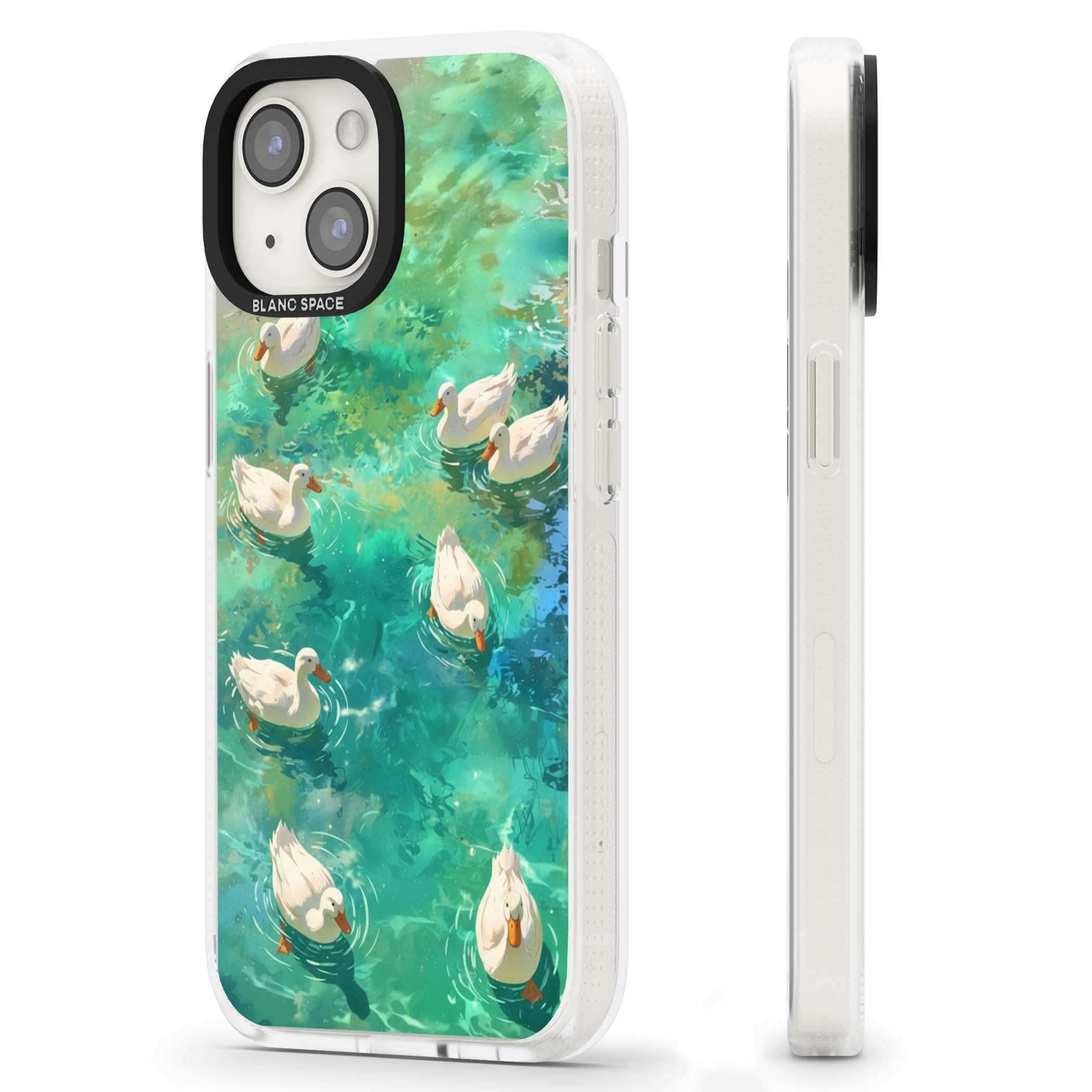 Ducks In The Pond for her iPhone case | Clear Case Impact Air case for iPhone 15, iPhone 15 Plus