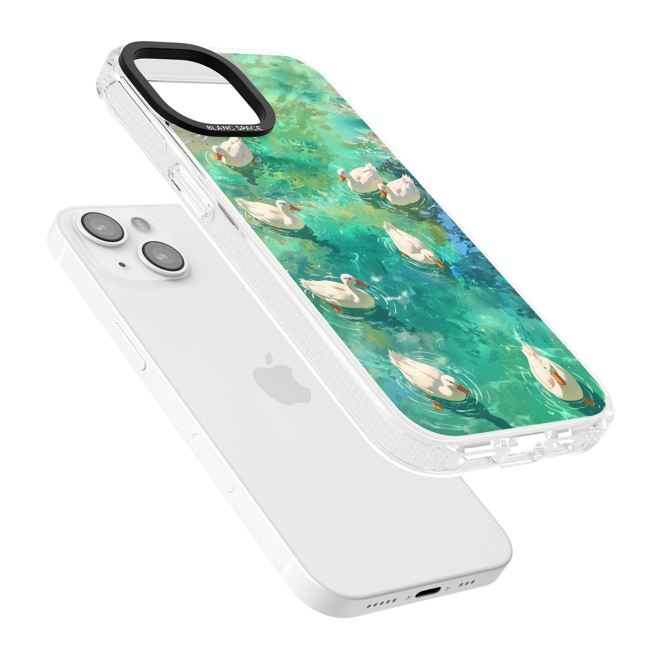 Ducks In The Pond for her iPhone case | Clear Case Impact Air case for iPhone 15, iPhone 15 Plus