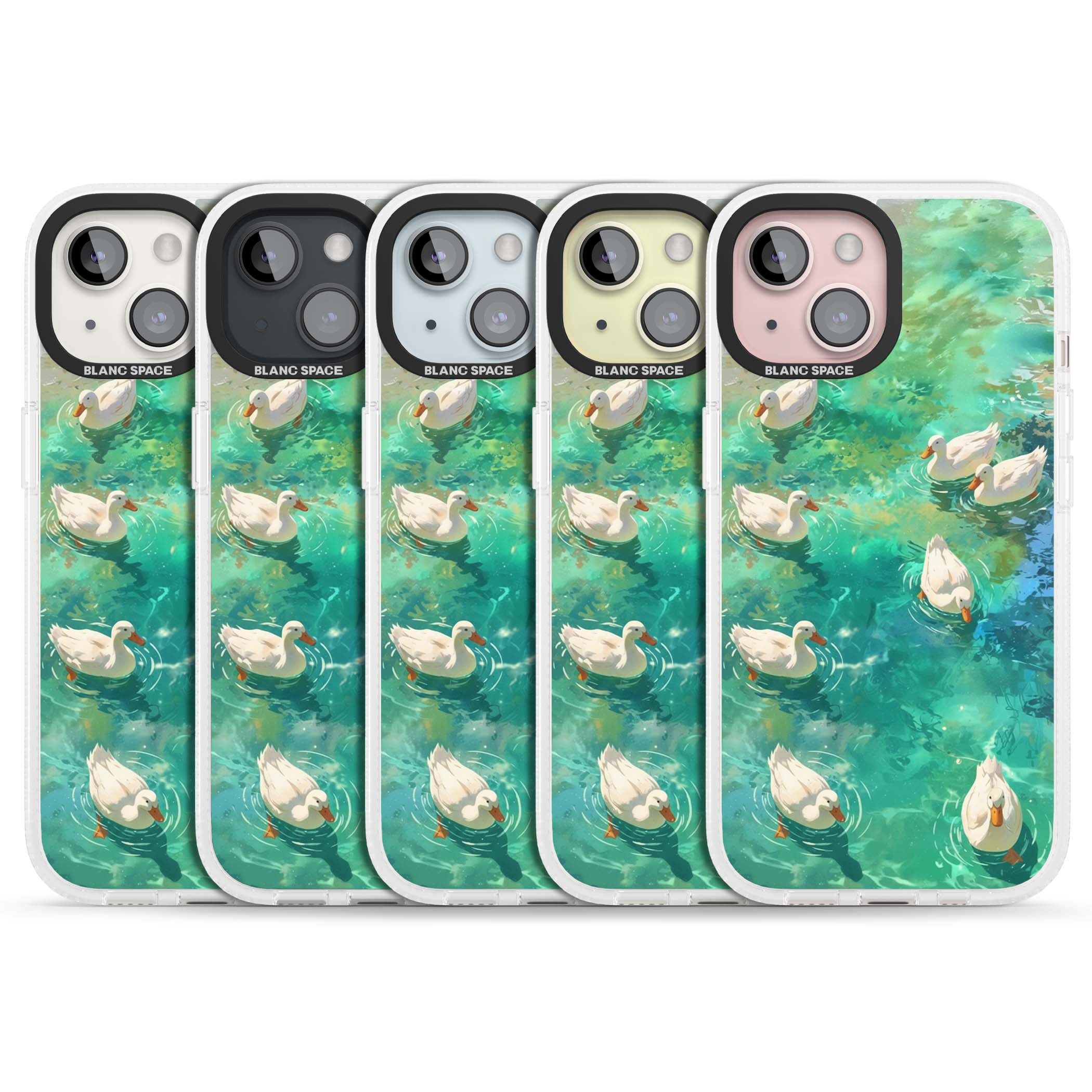 Ducks In The Pond for her iPhone case | Clear Case Impact Air case for iPhone 15, iPhone 15 Plus