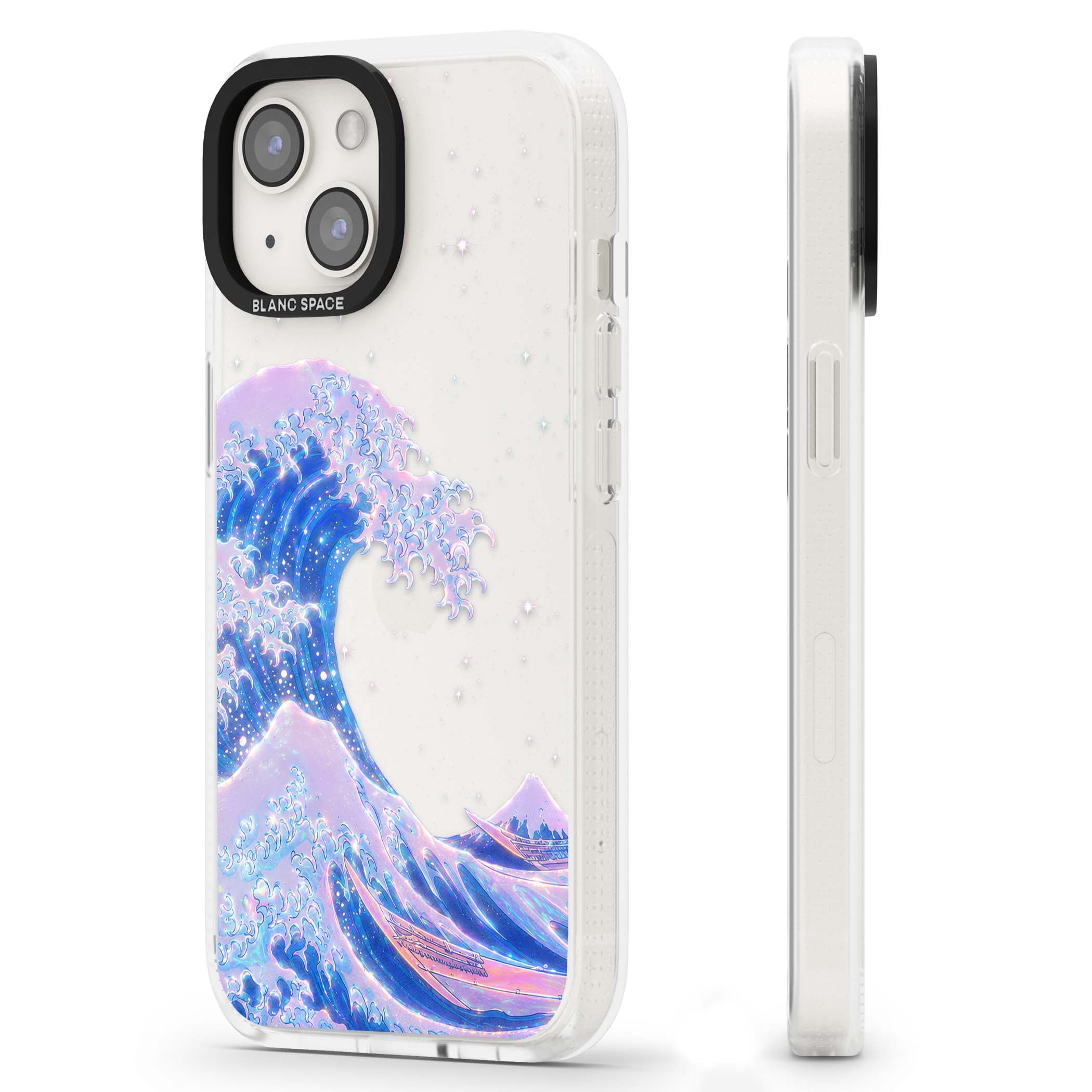 The Great Wave In Opal japanese iPhone case | Clear Case Impact Air case for iPhone 15, iPhone 15 Plus