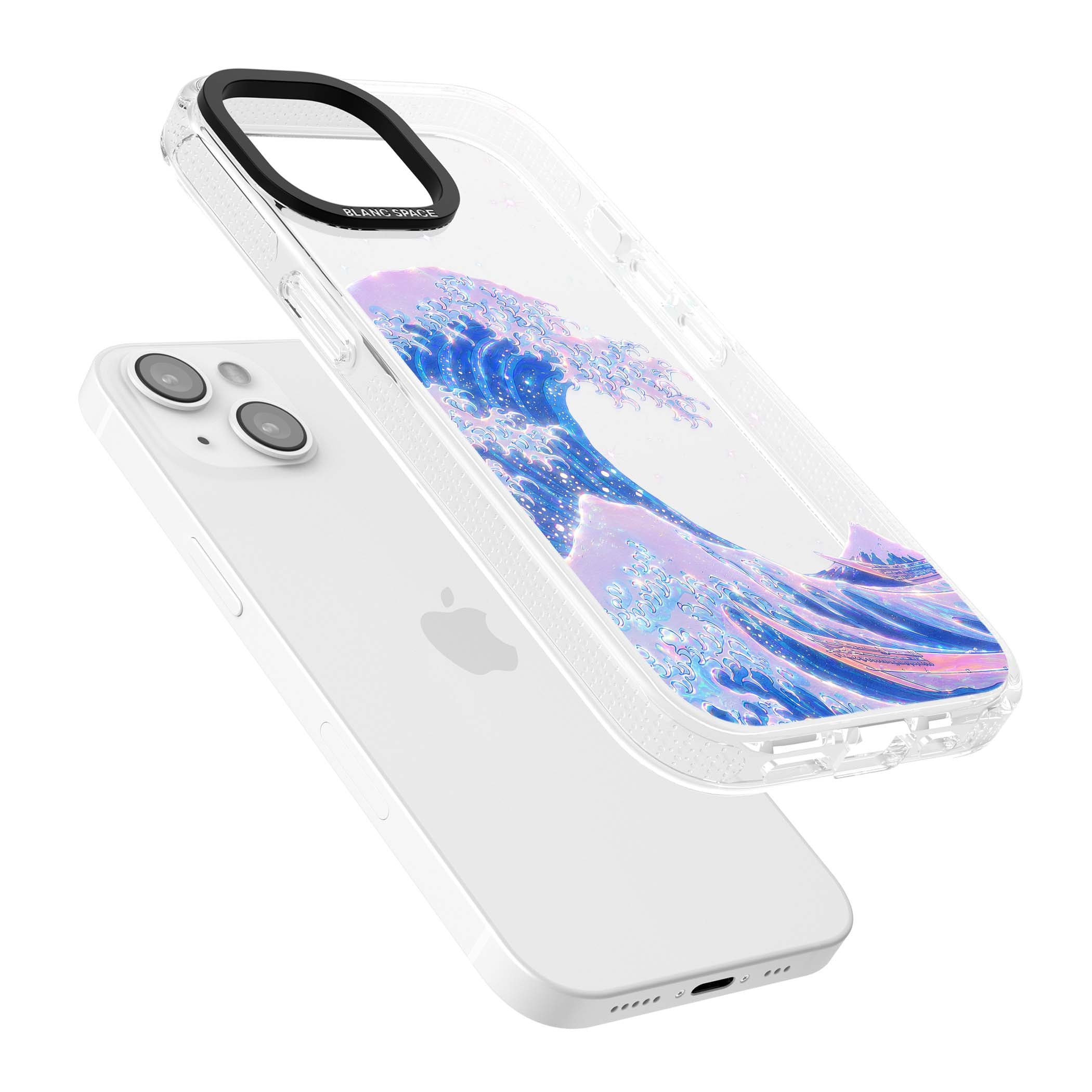The Great Wave In Opal japanese iPhone case | Clear Case Impact Air case for iPhone 15, iPhone 15 Plus