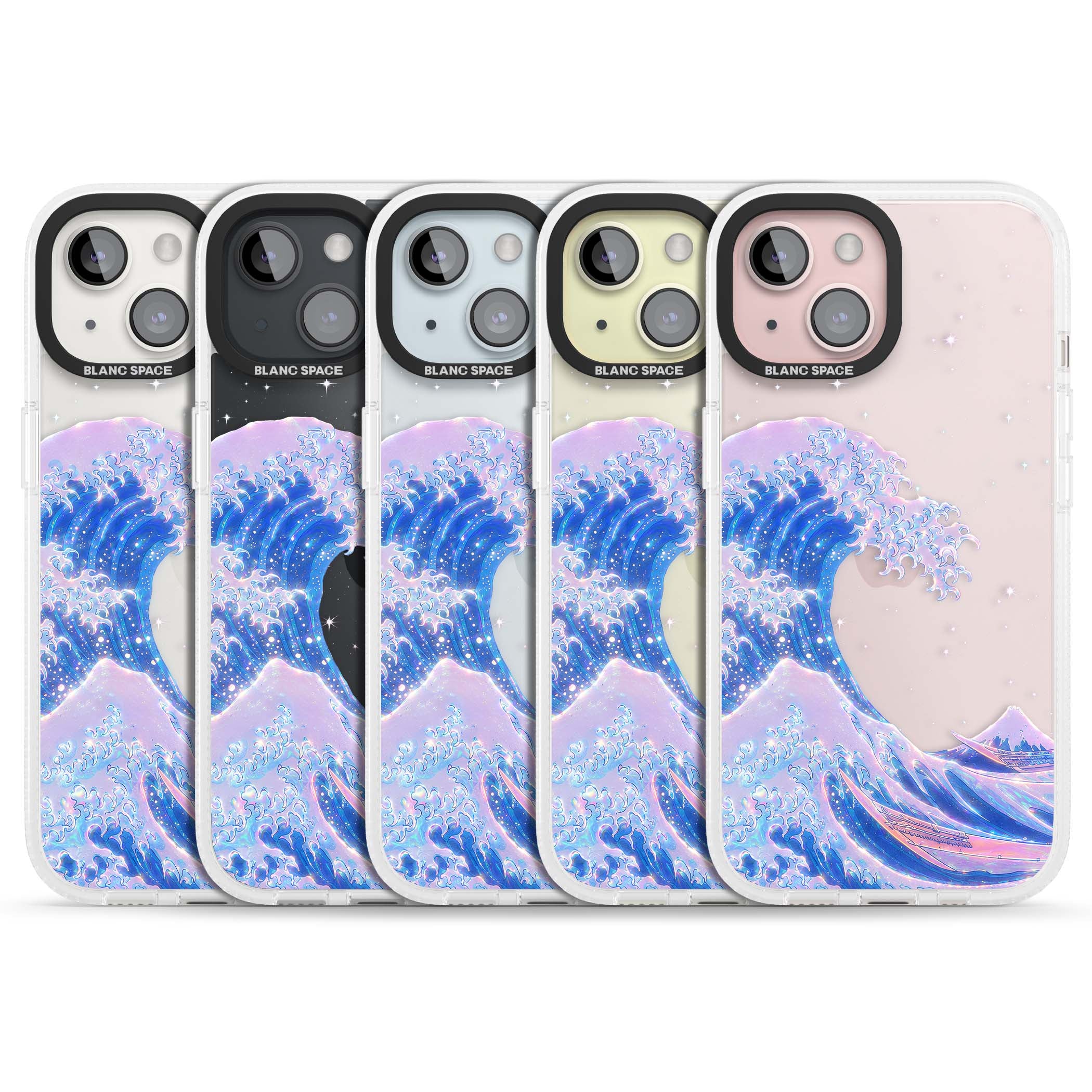 The Great Wave In Opal japanese iPhone case | Clear Case Impact Air case for iPhone 15, iPhone 15 Plus