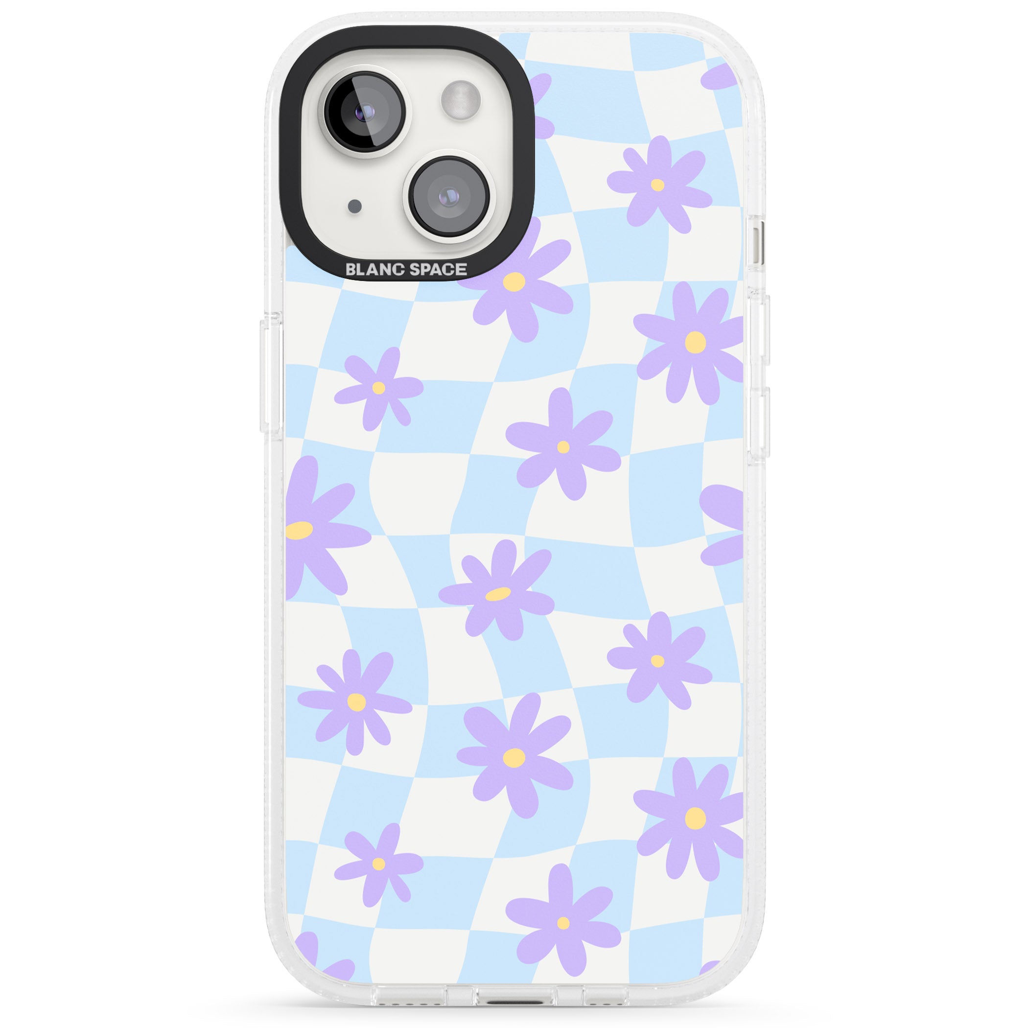 Serene Skies & Flowers iPhone 15 / 14 / 13 Clear Case Impact Air - Blanc Space
