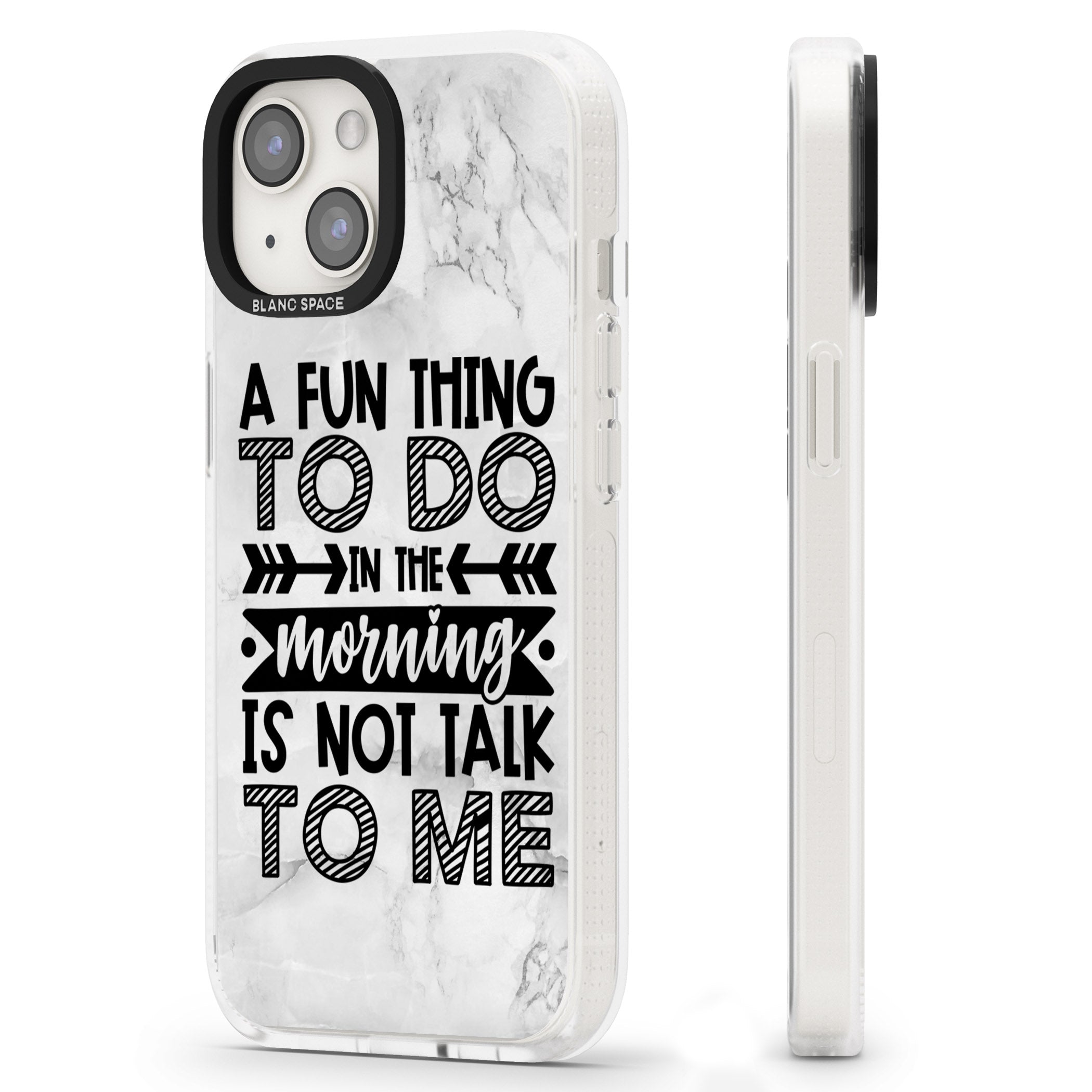 A Fun thing to do iPhone 15 / 14 / 13 Clear Case Impact Air - Blanc Space
