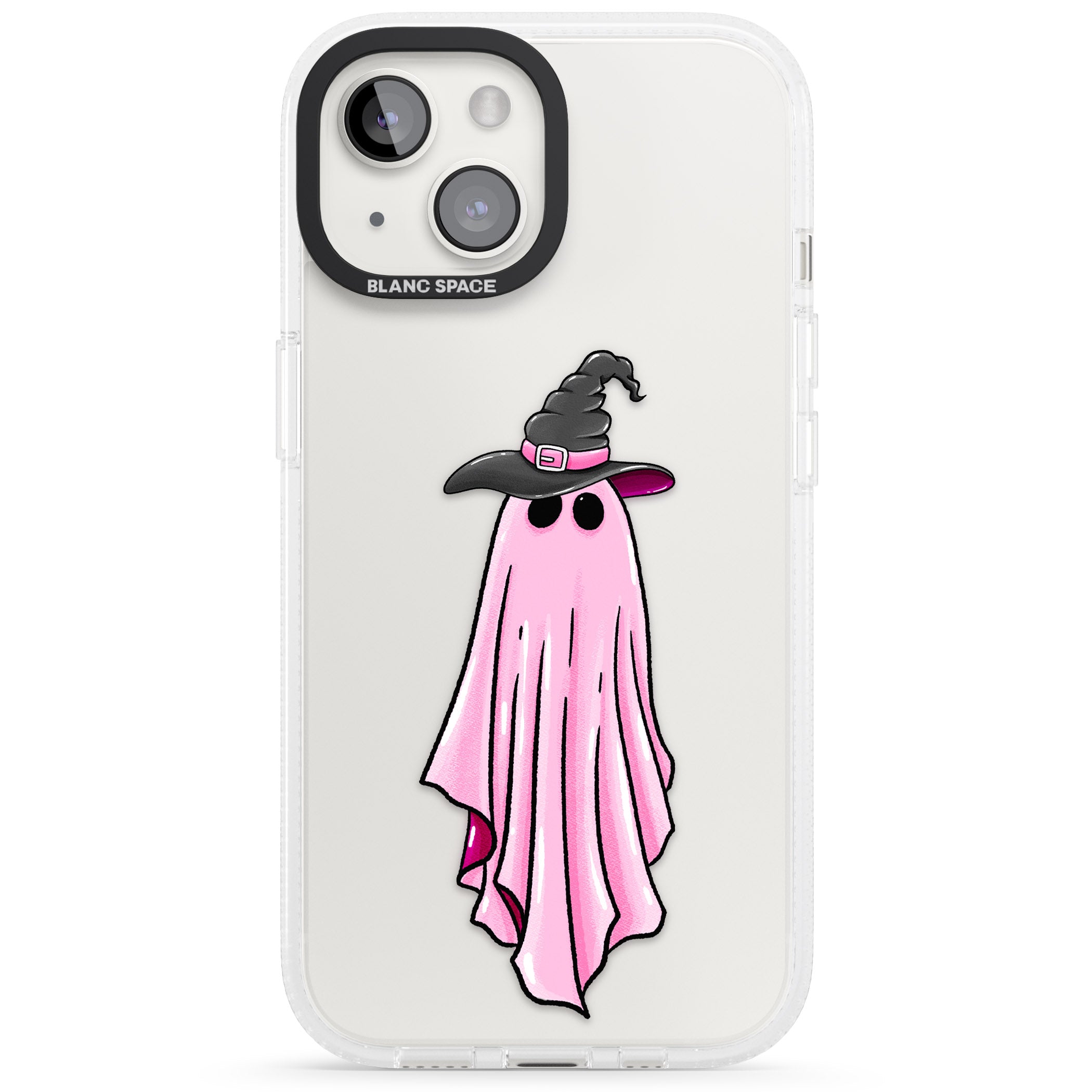 New Hat Day iPhone 15 / 14 / 13 Clear Case Impact Air - Blanc Space