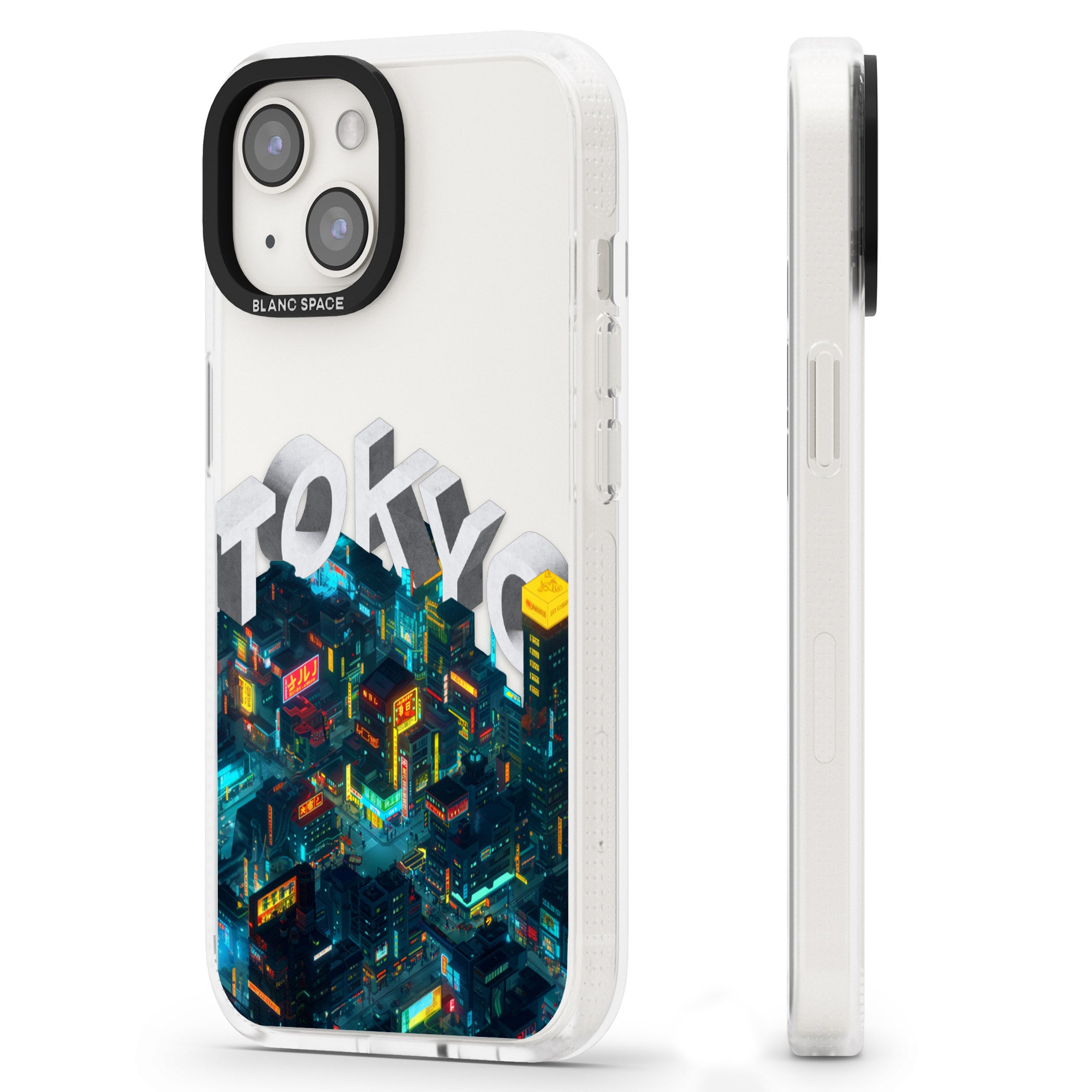 Tokyo iPhone 15 / 14 / 13 Clear Case Impact Air - Blanc Space