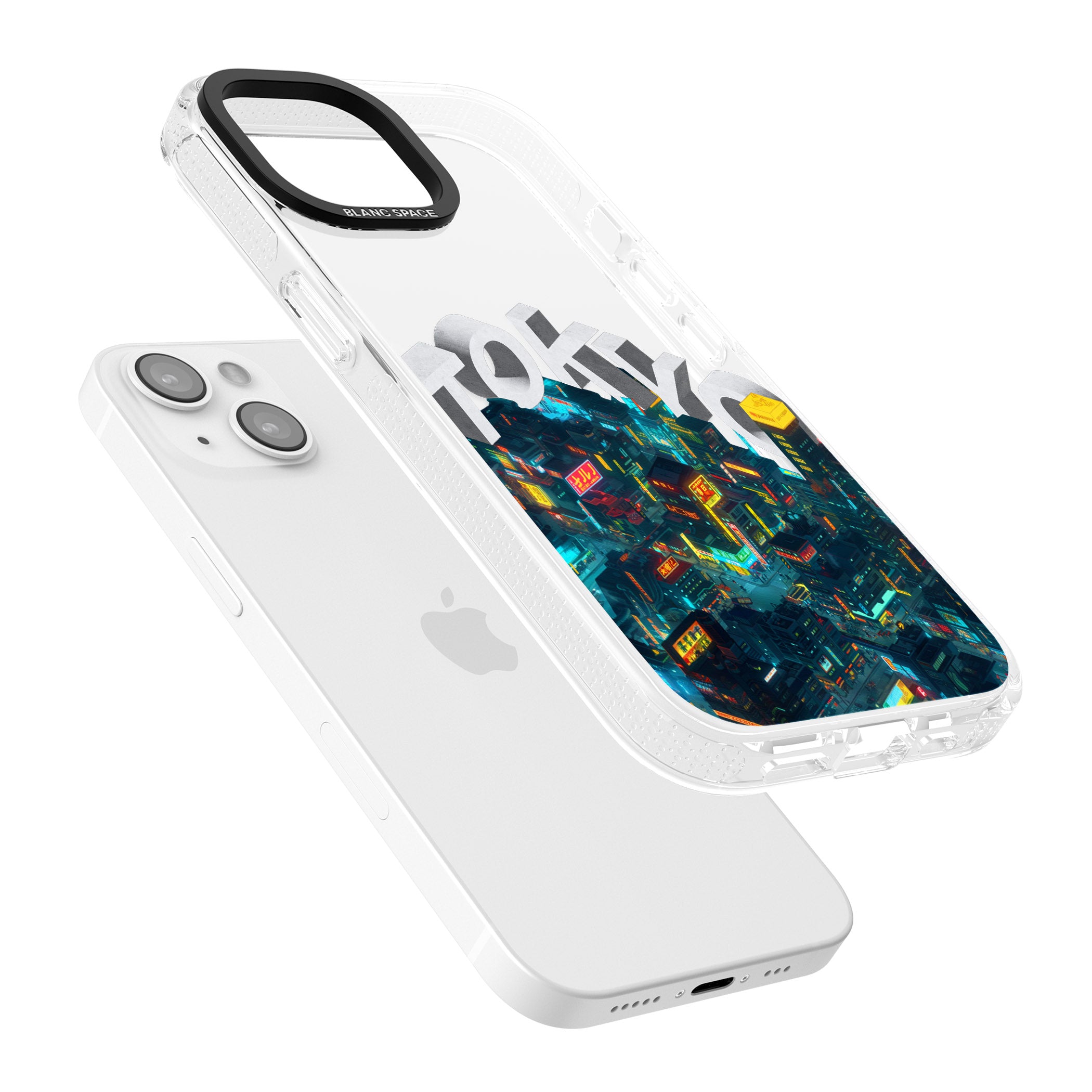 Tokyo iPhone 15 / 14 / 13 Clear Case Impact Air - Blanc Space