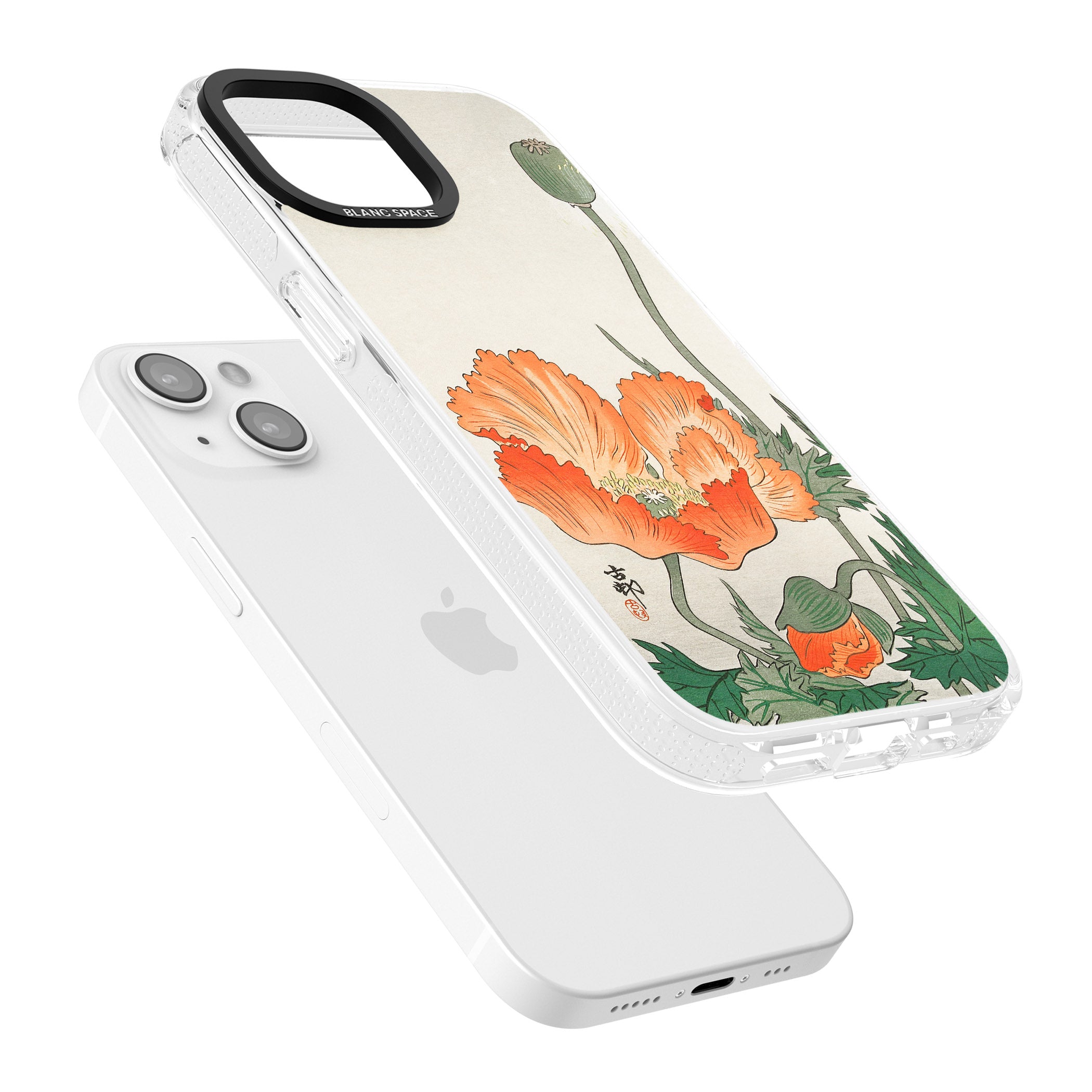 Birds and Plants by Ohara Koson iPhone 15 / 14 / 13 Clear Case Impact Air - Blanc Space