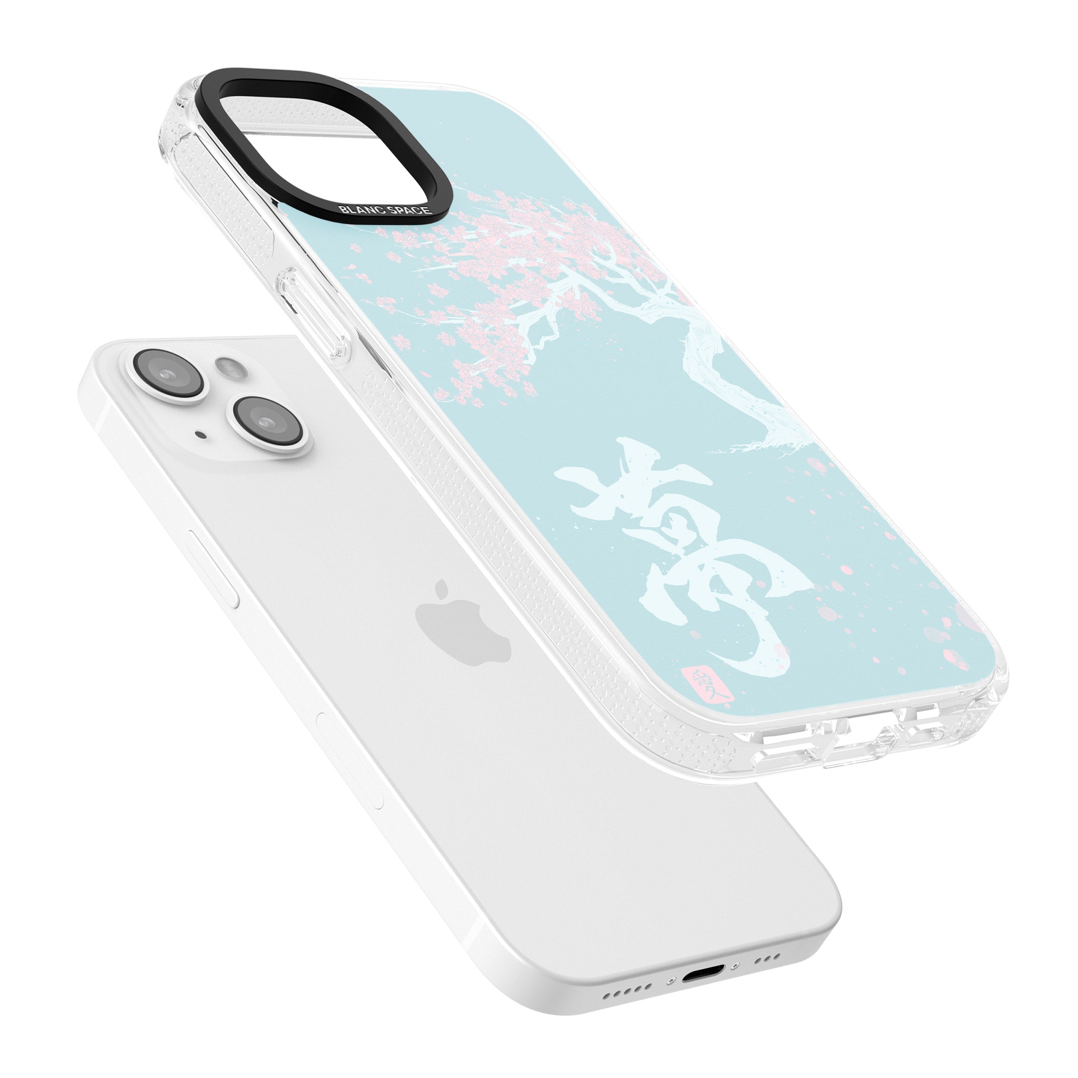 Dreams & Cherry Blossom iPhone 15 / 14 / 13 Clear Case Impact Air - Blanc Space