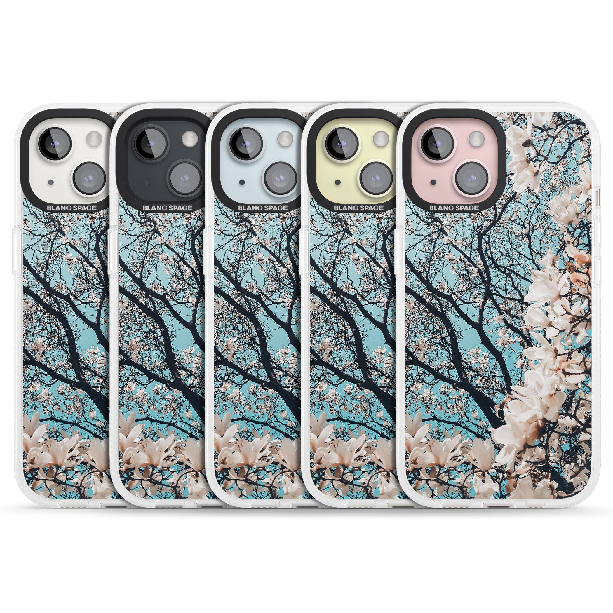 Magnolia Tree Photograph iPhone 15 / 14 / 13 Clear Case Impact Air - Blanc Space