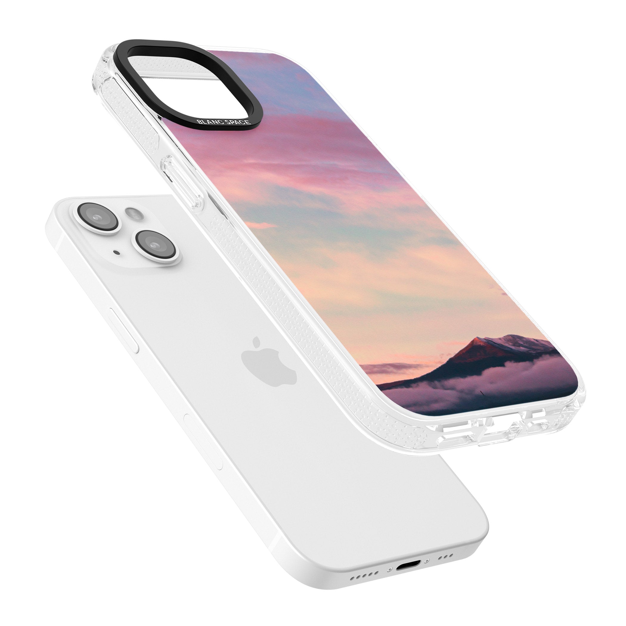 Cloudy Sunset Photograph iPhone 15 / 14 / 13 Clear Case Impact Air - Blanc Space