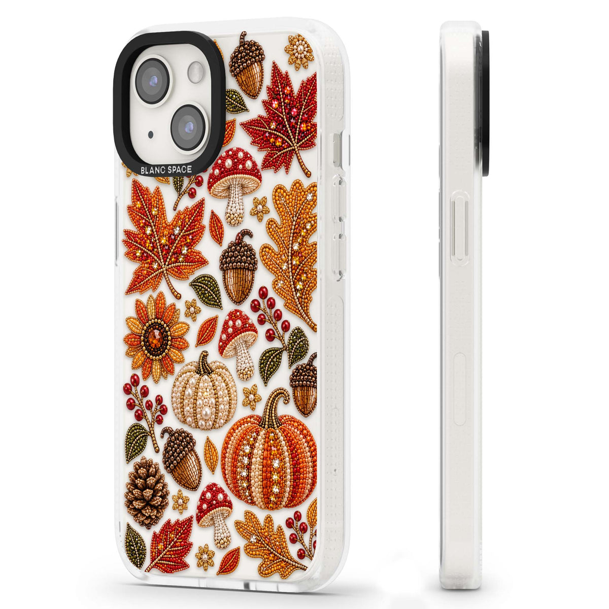 Beaded Autumn iPhone case | Clear Case Impact Air case for iPhone 15, iPhone 15 Plus