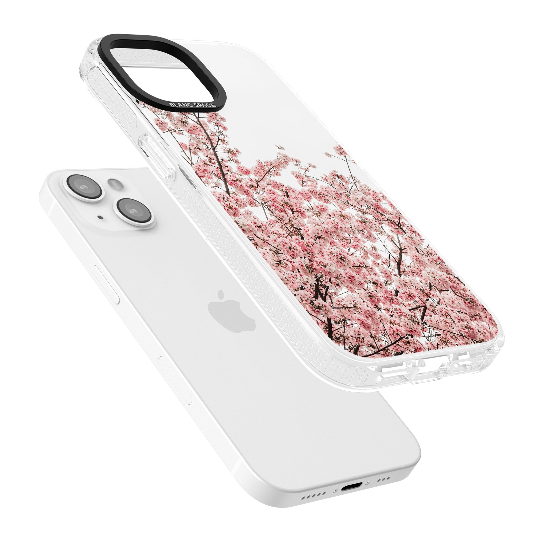 Cherry Blossoms - Real Floral Photographs iPhone 15 / 14 / 13 Clear Case Impact Air - Blanc Space