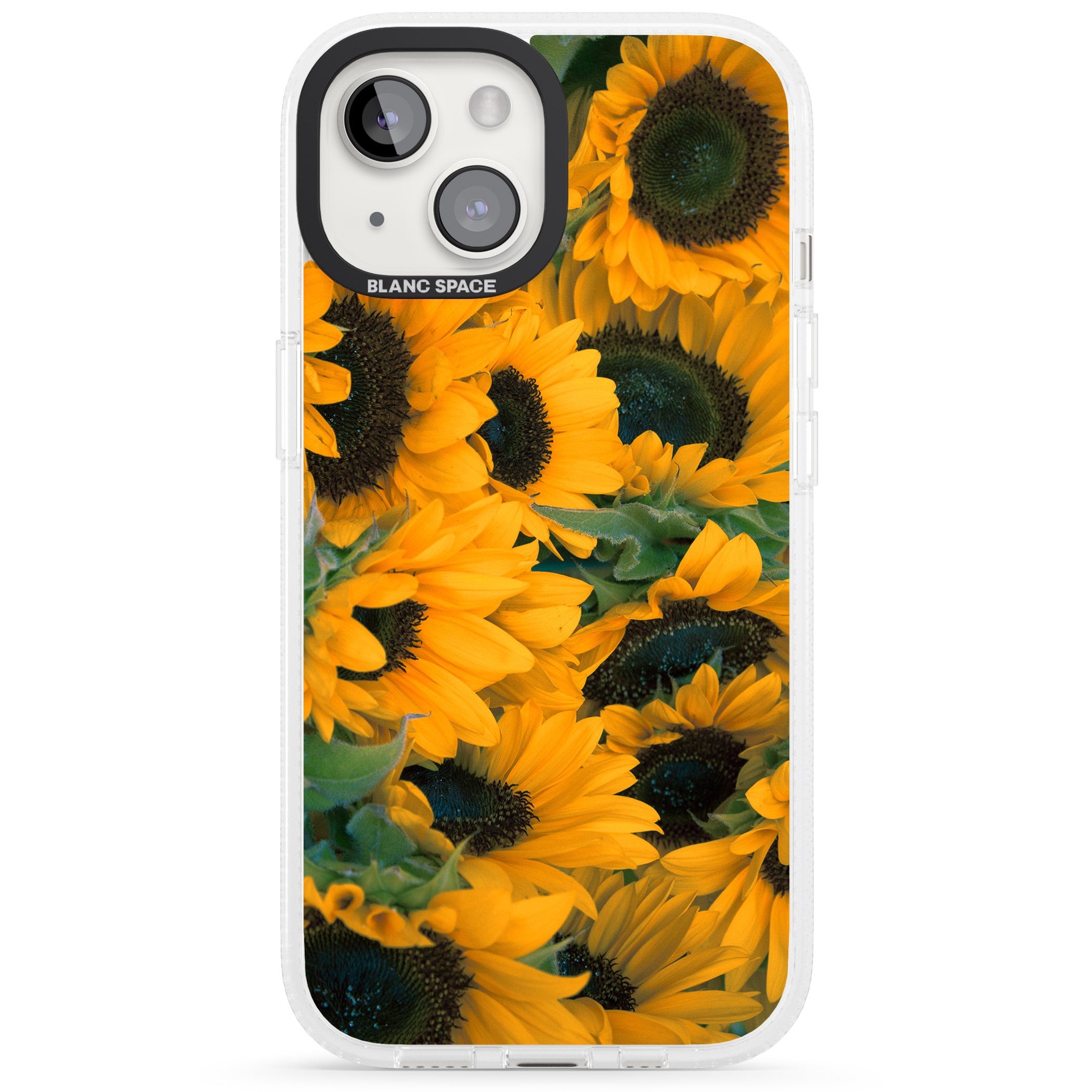 Sunflowers iPhone 15 / 14 / 13 Clear Case Impact Air - Blanc Space