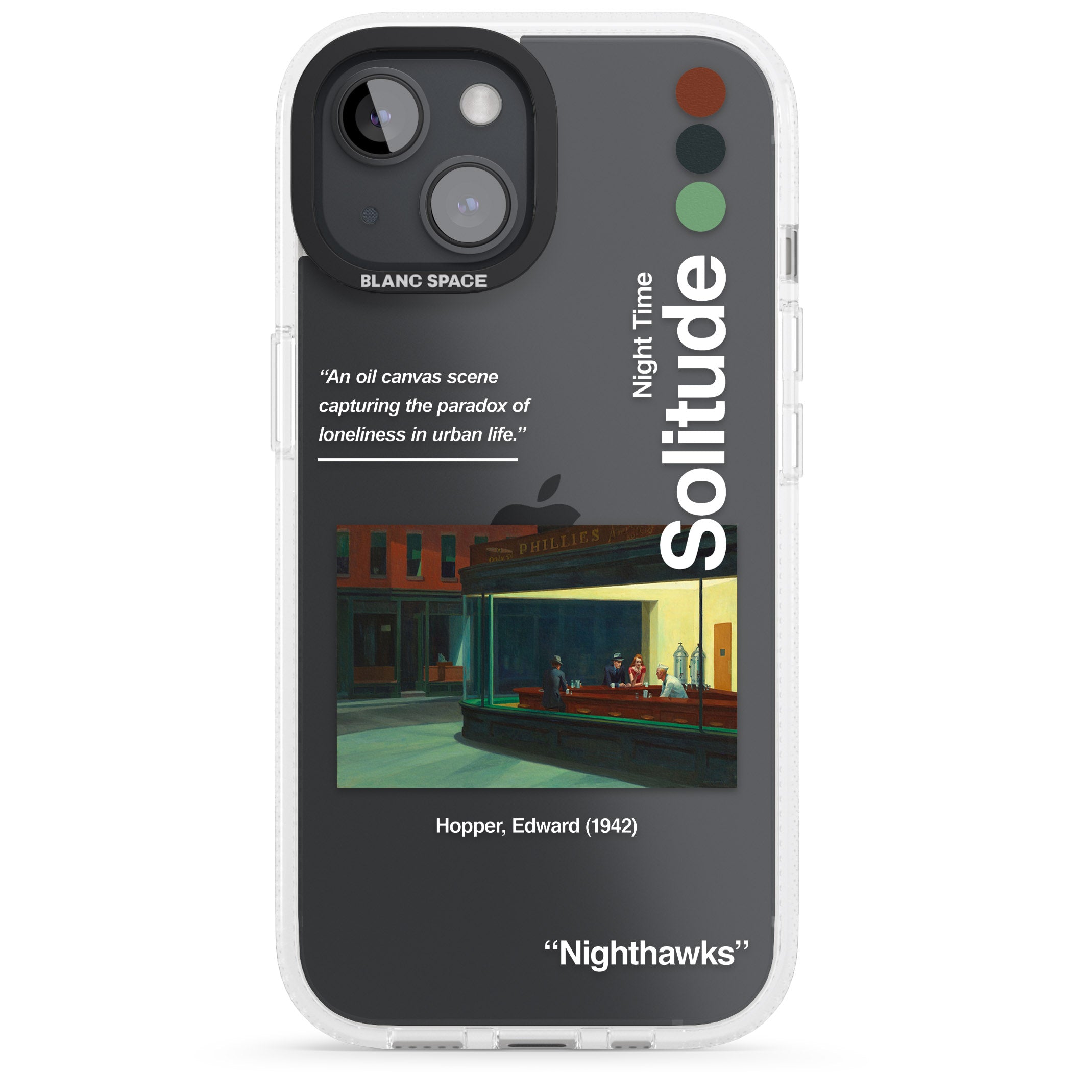 Nighthawks iPhone 15 / 14 / 13 Clear Case Impact Air - Blanc Space