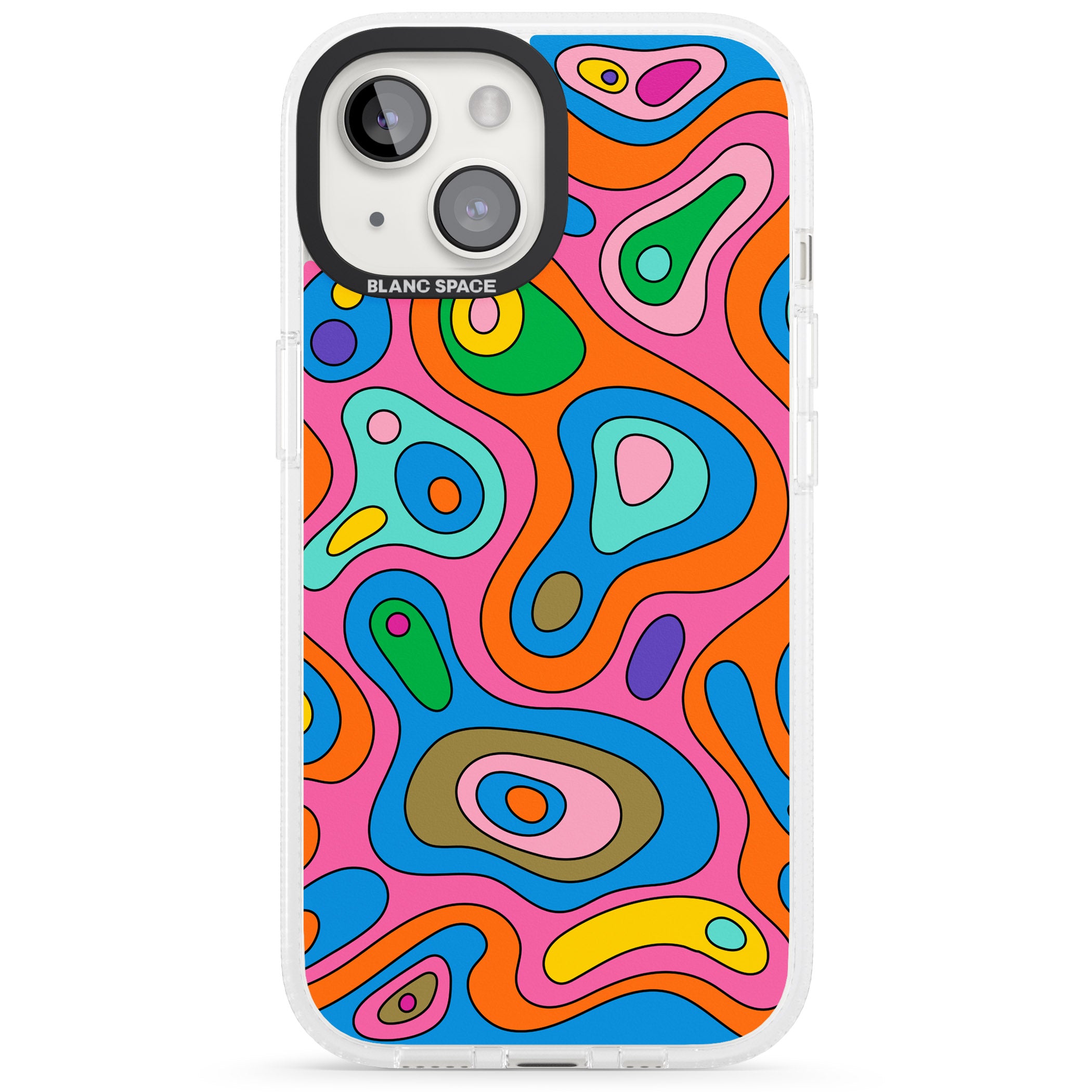 Euphoria iPhone 15 / 14 / 13 Clear Case Impact Air - Blanc Space