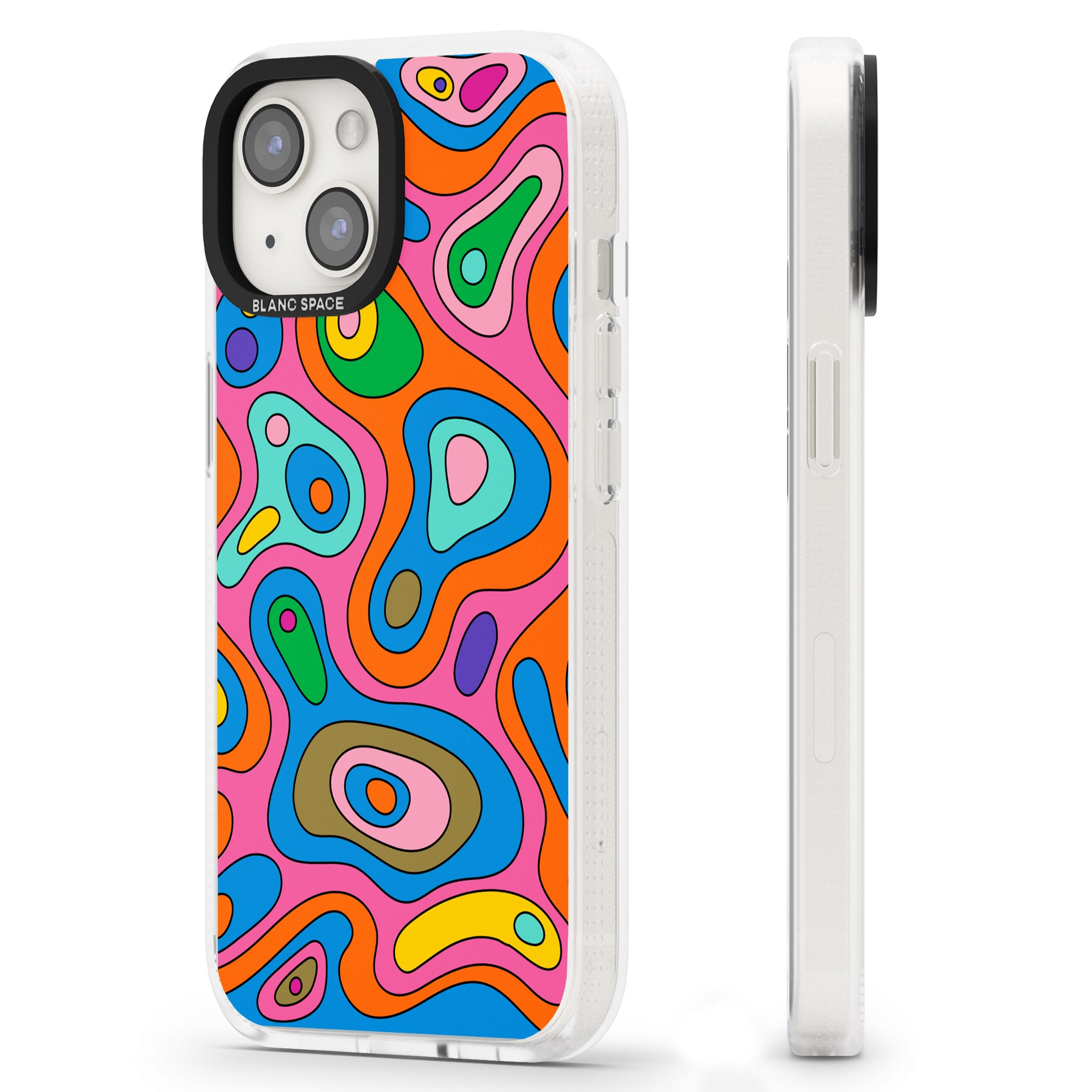 Euphoria iPhone 15 / 14 / 13 Clear Case Impact Air - Blanc Space