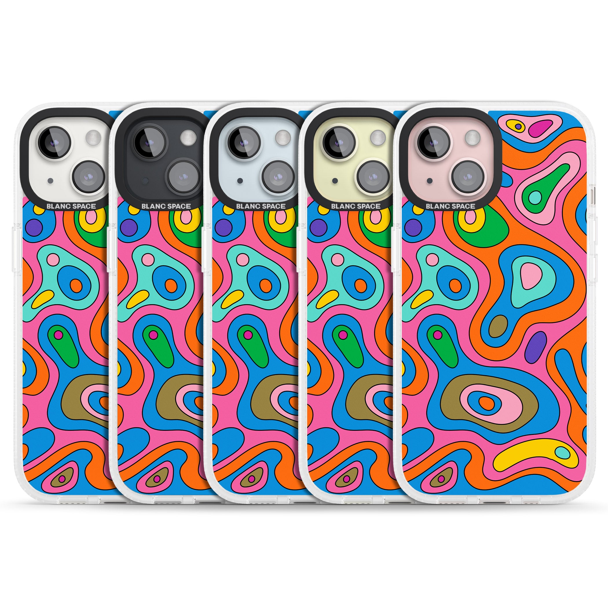 Euphoria iPhone 15 / 14 / 13 Clear Case Impact Air - Blanc Space