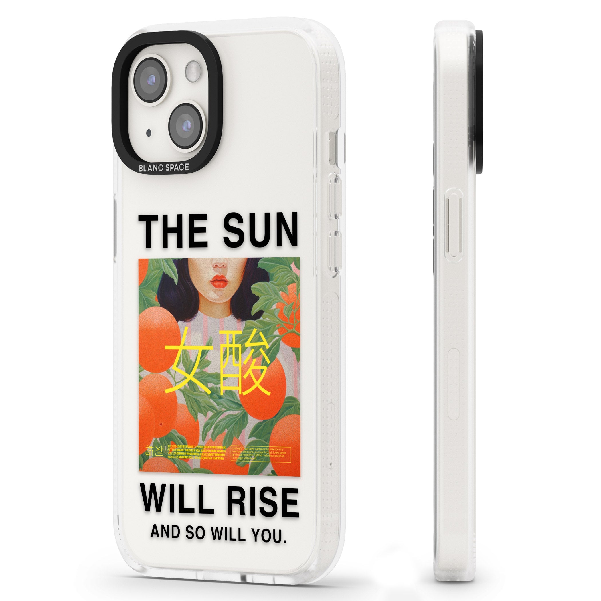 The Sun Will Rise iPhone 15 / 14 / 13 Clear Case Impact Air - Blanc Space