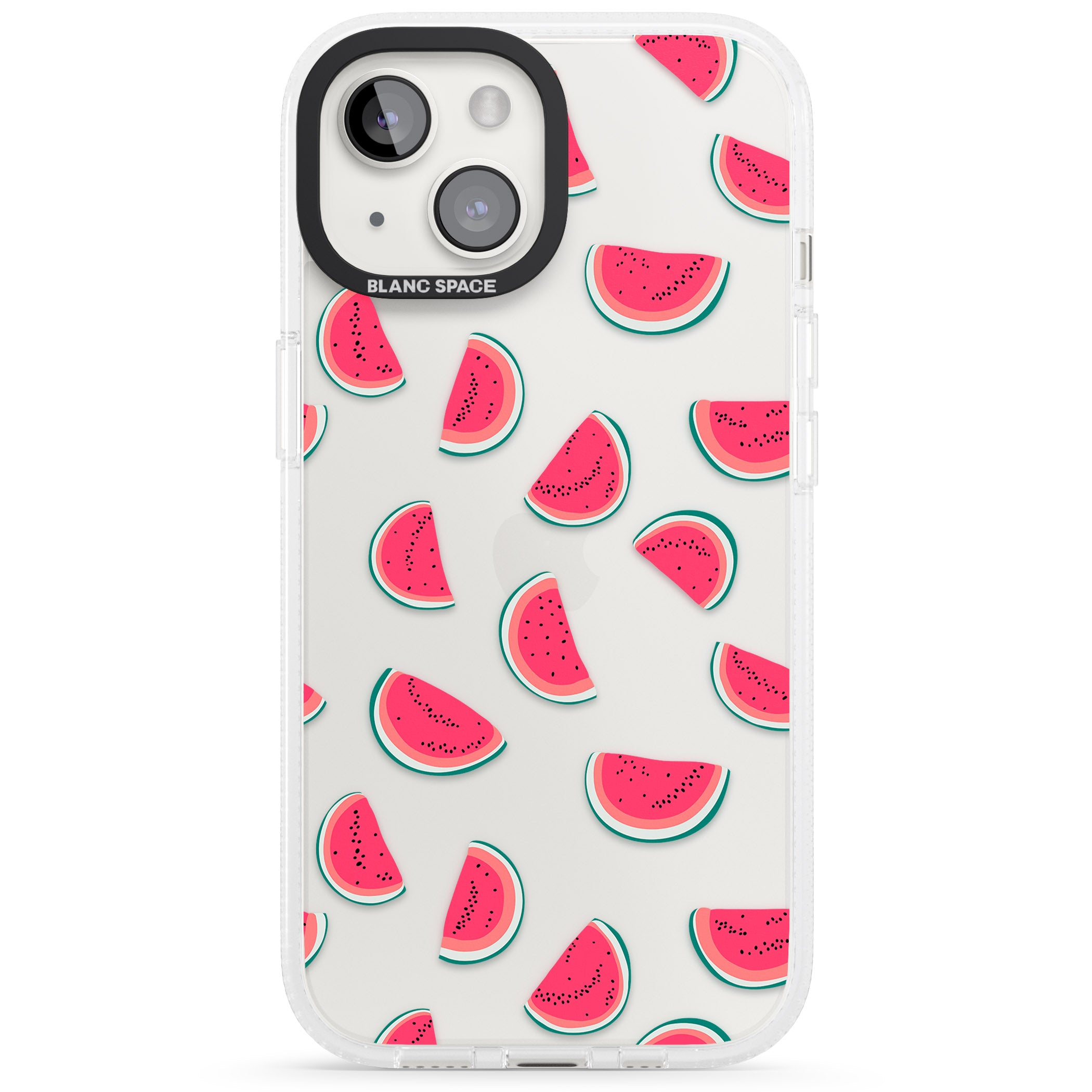 Watermelon Slices - Clear iPhone 15 / 14 / 13 Clear Case Impact Air - Blanc Space