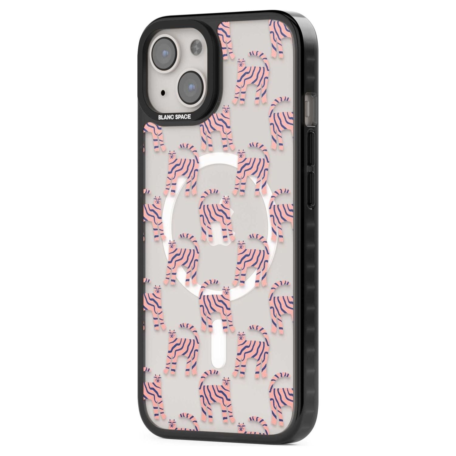 Pink And Blue Cat Pattern